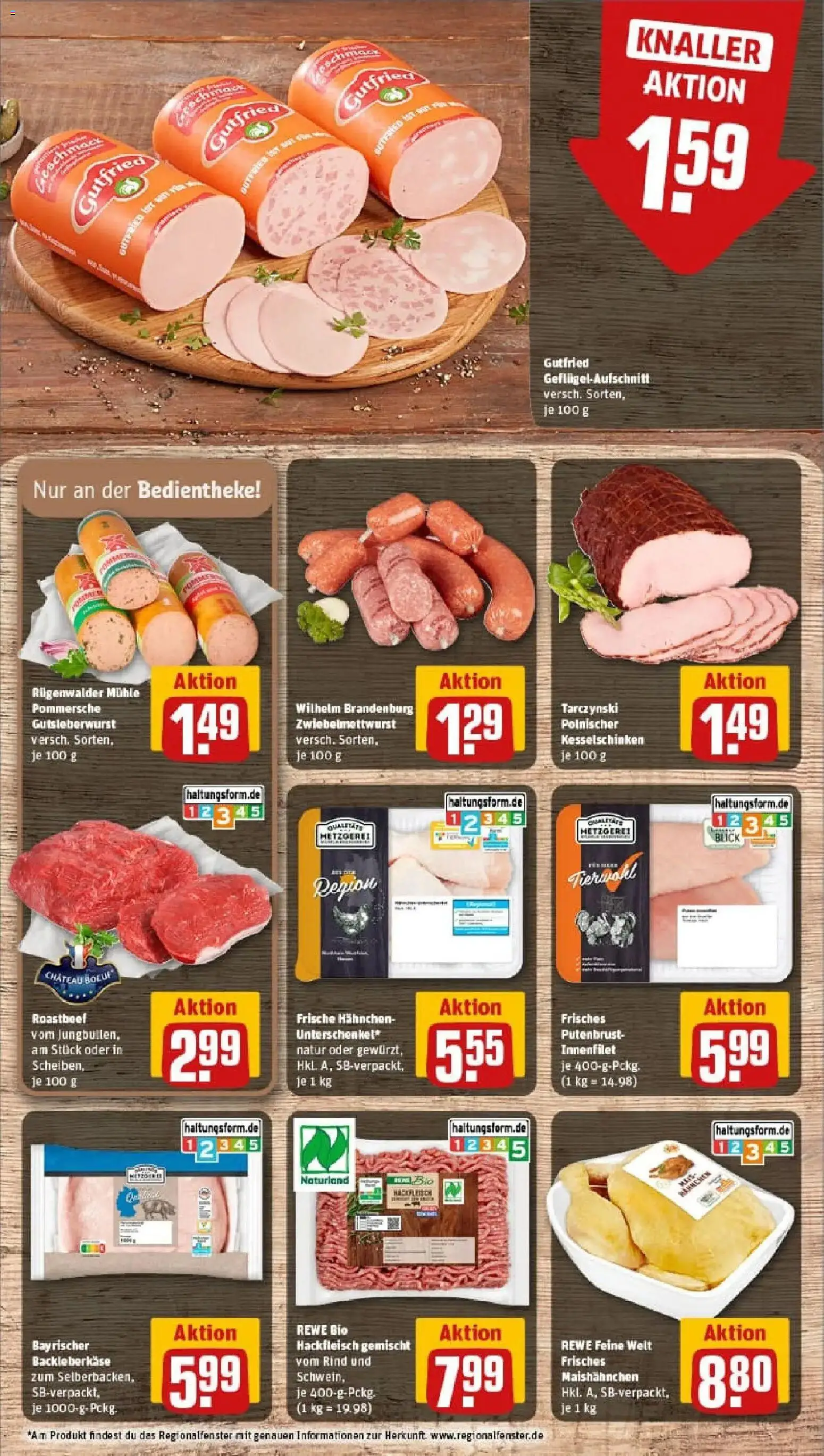 Rewe prospekt Brühl	 – gültig ab 11.01.2026 | Seite: 10 | Produkte: Mühle, Hahnchen, Roastbeef, Hackfleisch