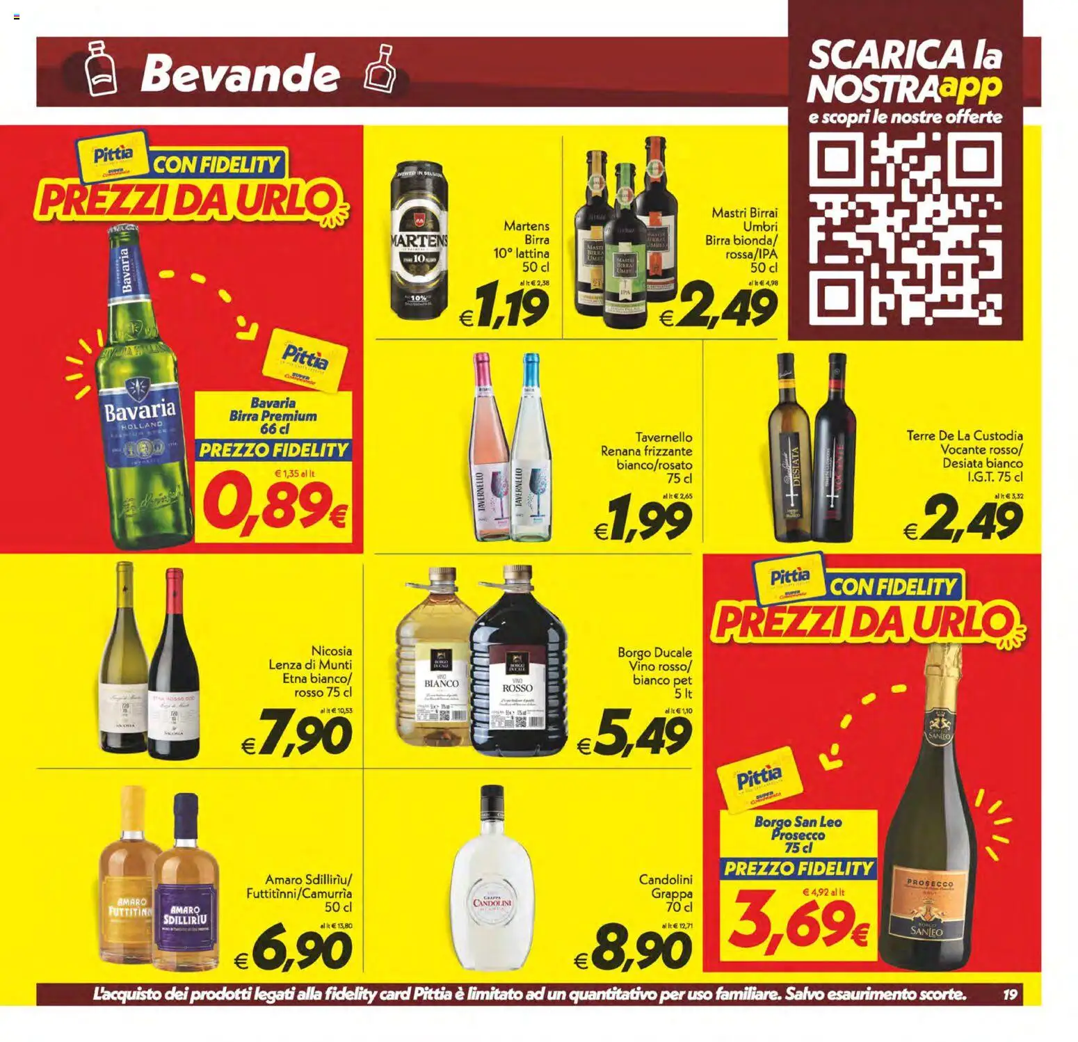 Volantino SuperConveniente del 17.04.2026 | Pagina: 19 | Prodotti: Birra, Prosecco, Vino, Grappa