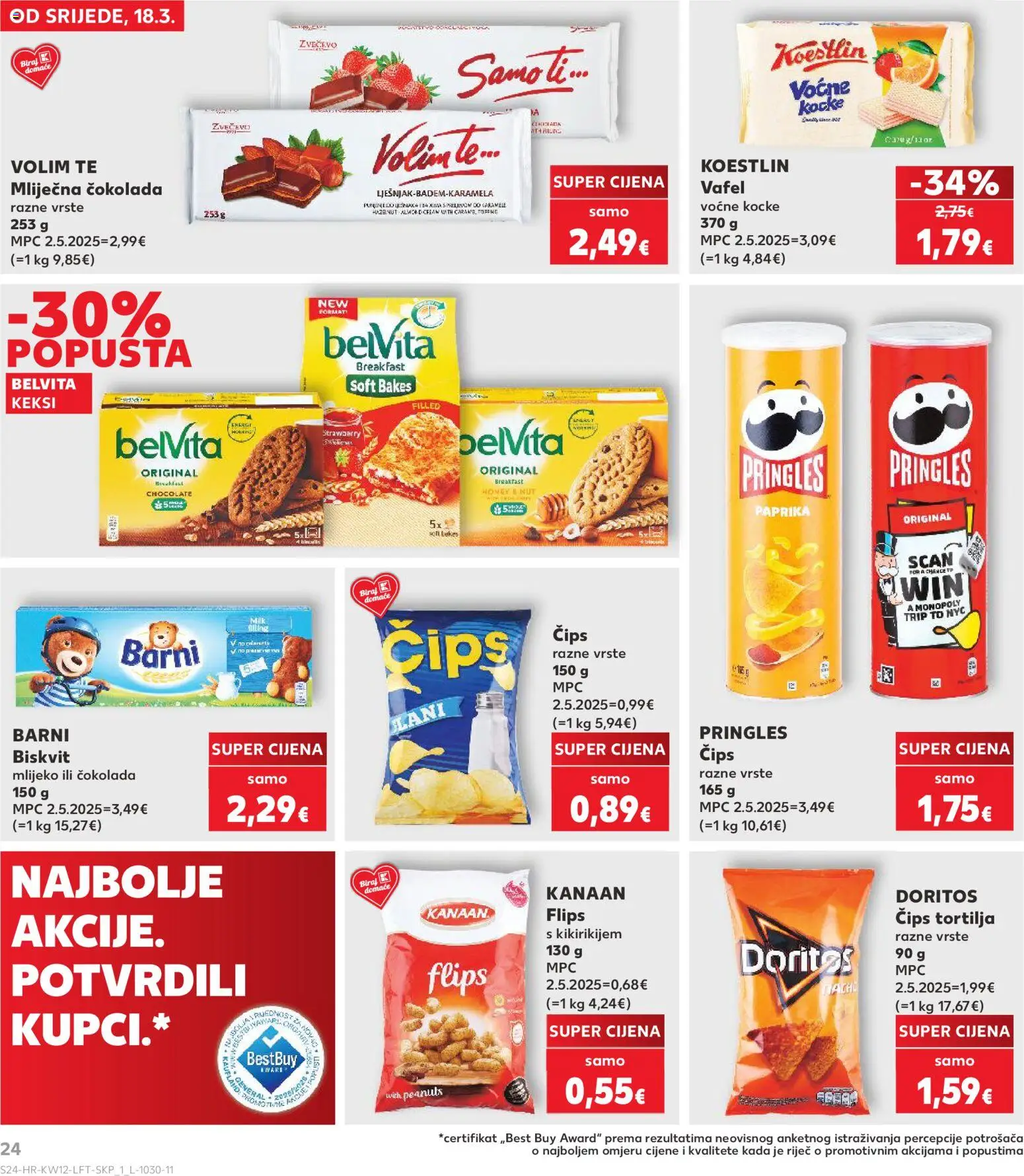 Kaufland HR akciós ujság - amely érvényes a következő dátumtól: 18.03.2026 | Oldal: 24
