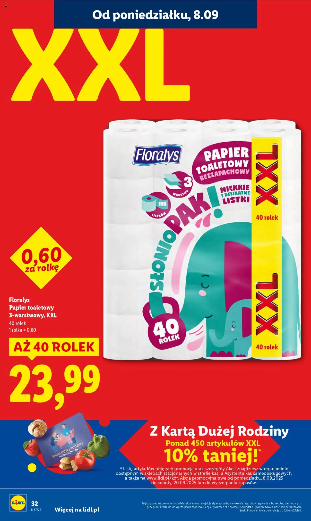 Lidl Gazetka od 08.09.2025 | Strona: 34 | Produkty: Karta, Papier toaletowy