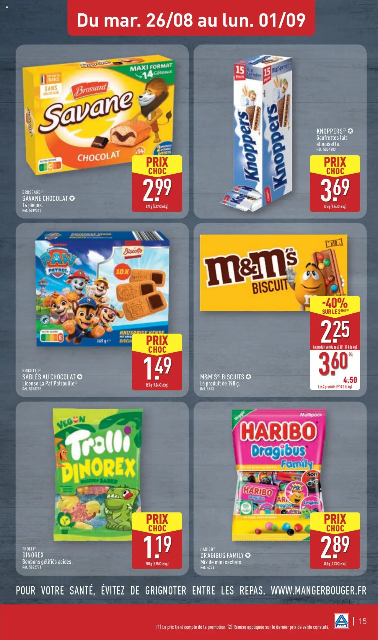  | Page: 18 | Produits: Lait, Chocolat, Bonbons, Biscuits
