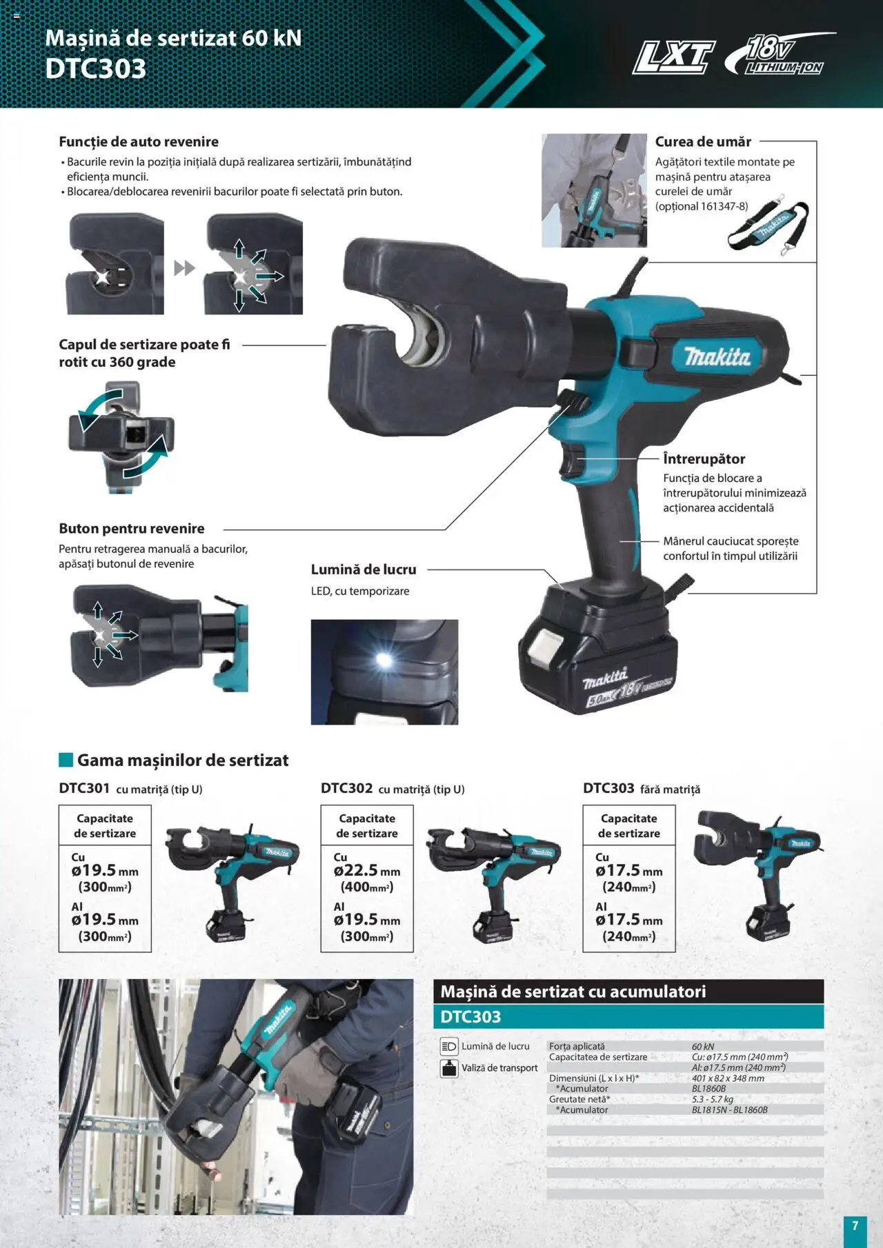Catalog Makita – valabil de la 01.07.2025 | Pagină: 7 | Produse: Valiză, Tavuk suyu, Curea, Matriță