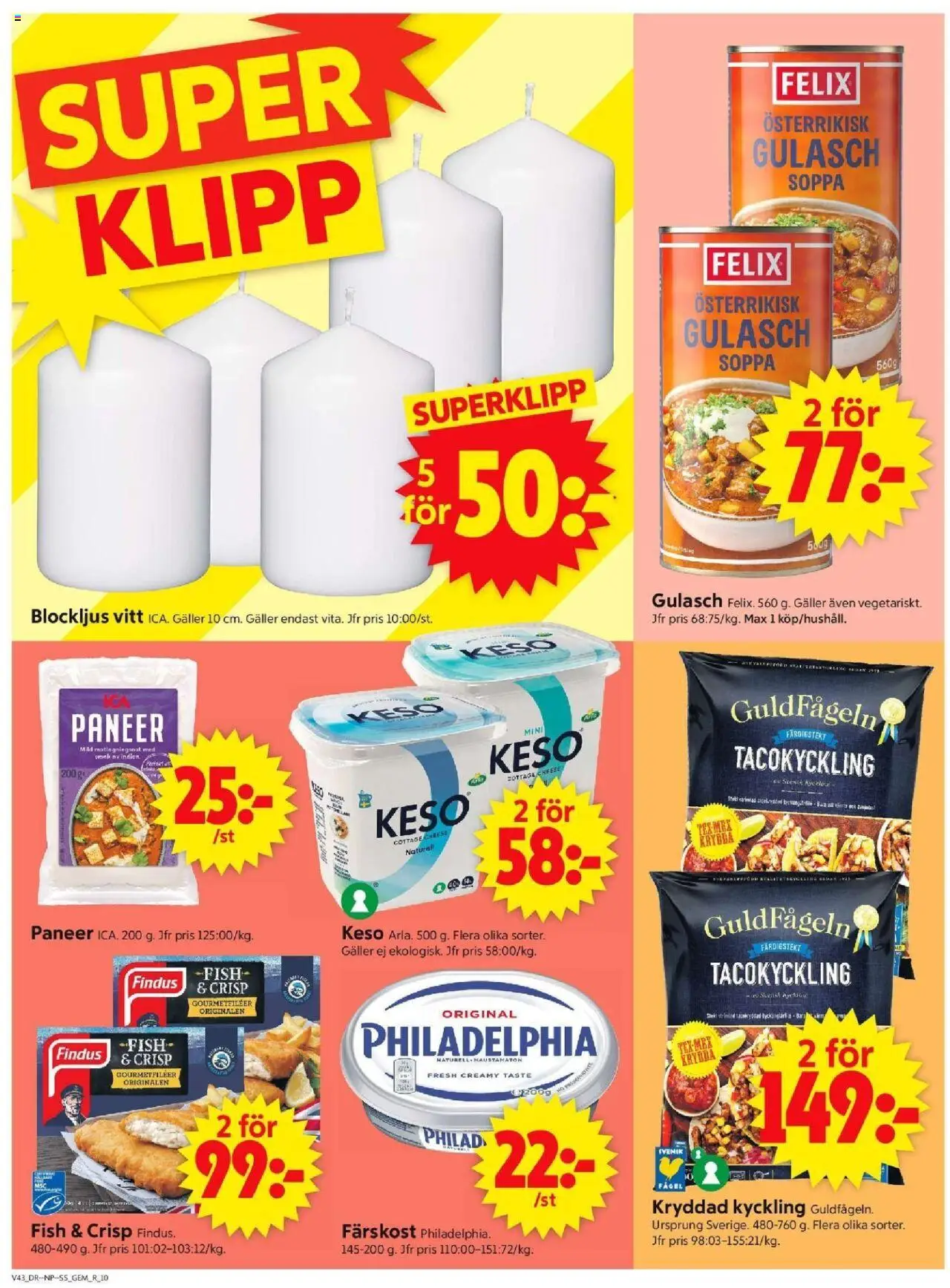 ICA Supermarket reklamblad aktuell från 20.10.2025 | Sida: 12 | Produkter: Galler, Keso, Soppa