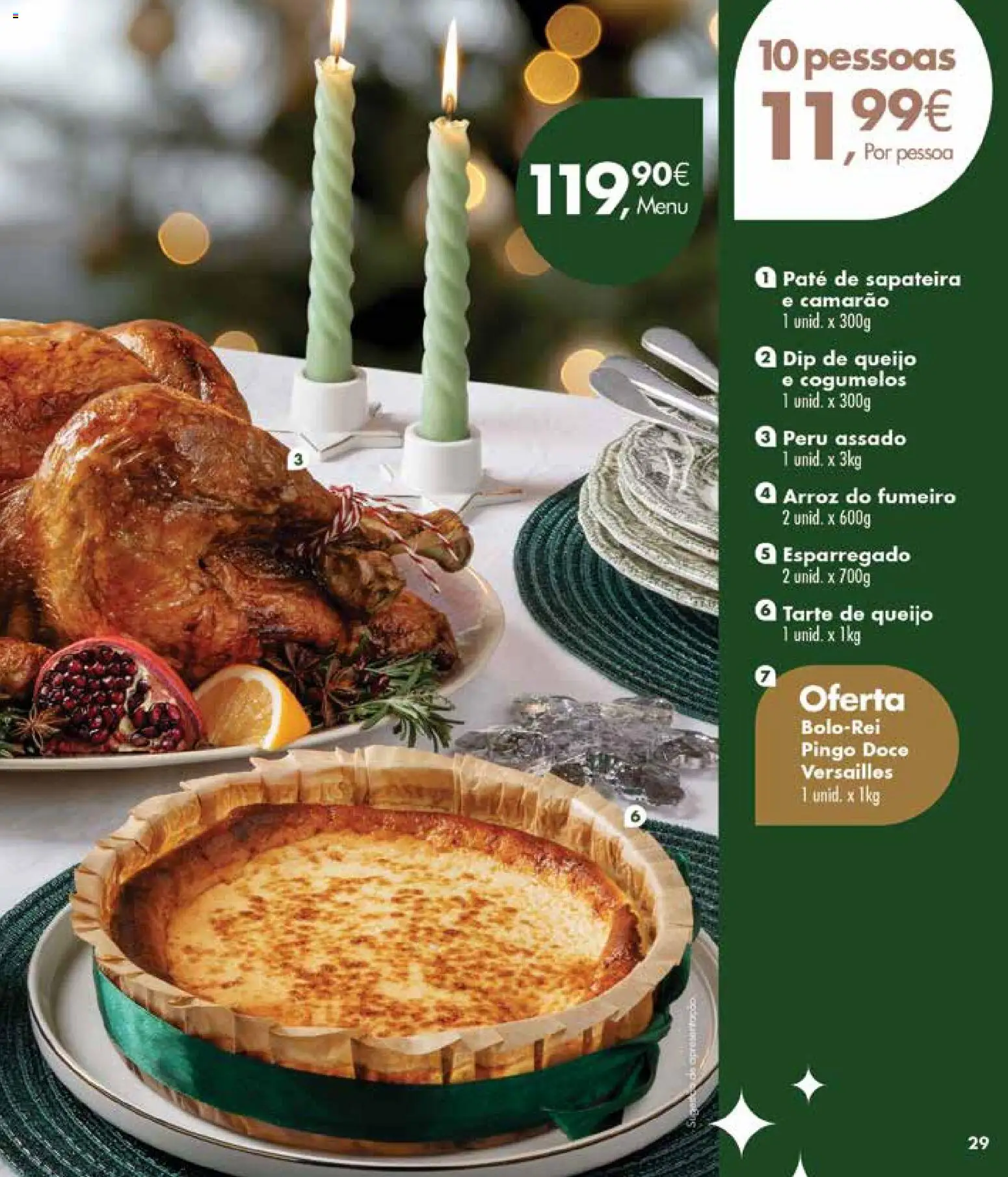 Pingo Doce Encomendas de Natal Madeira │ válido de 19.11.2025 | Página: 29 | Produtos: Camarão, Queijo, Sapateira, Tarte