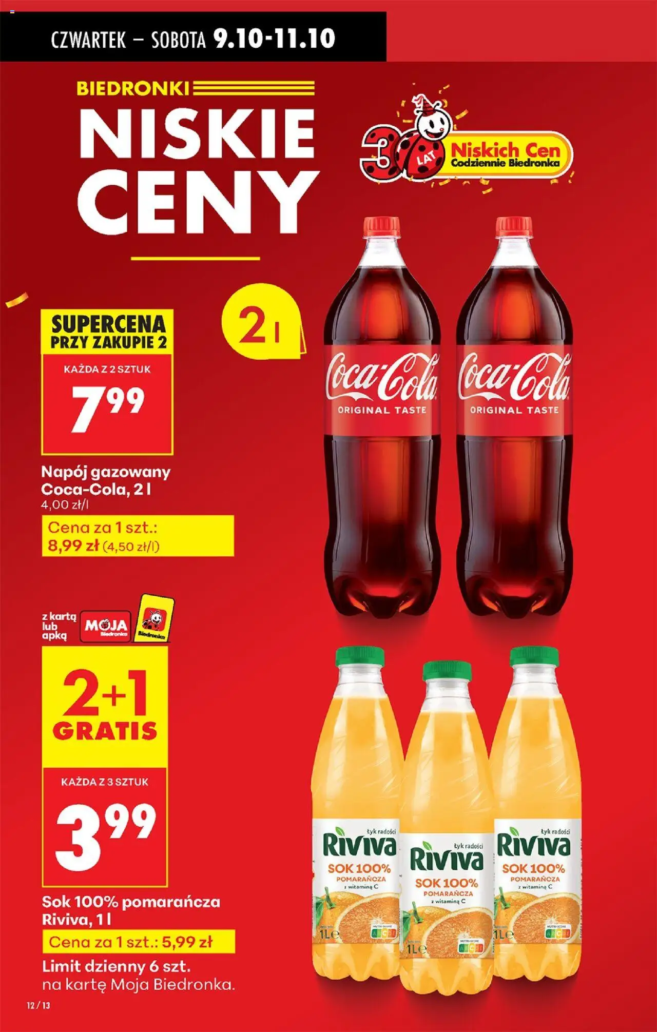 Biedronka gazetka - Oferta w tym tygodniu od 09.10.2025 | Strona: 16 | Produkty: Karta, Sok