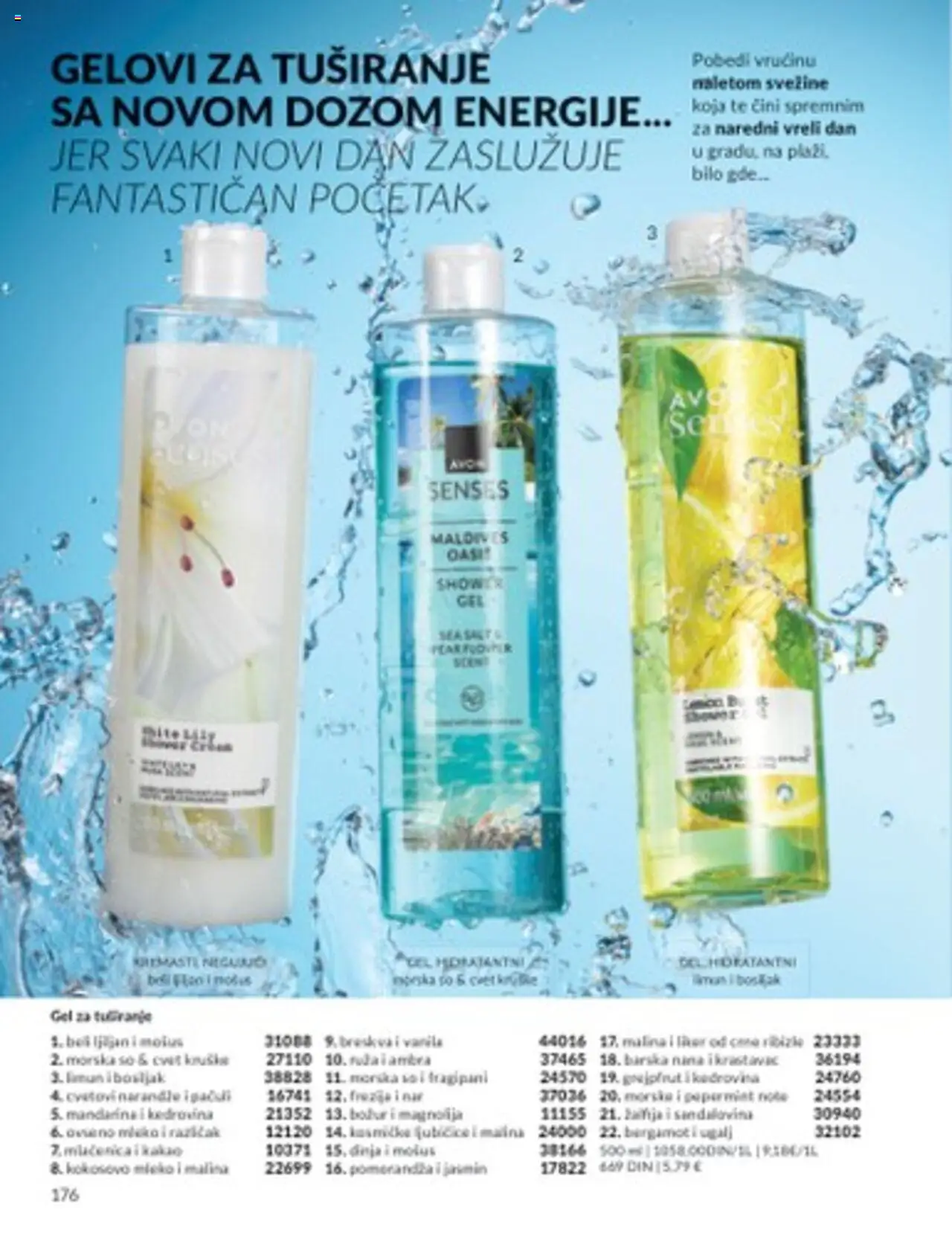 AVON katalog - važi od 01.08.2025 | Strana: 176 | Proizvode: Mandarina, Kokosovo mleko, So, Limun