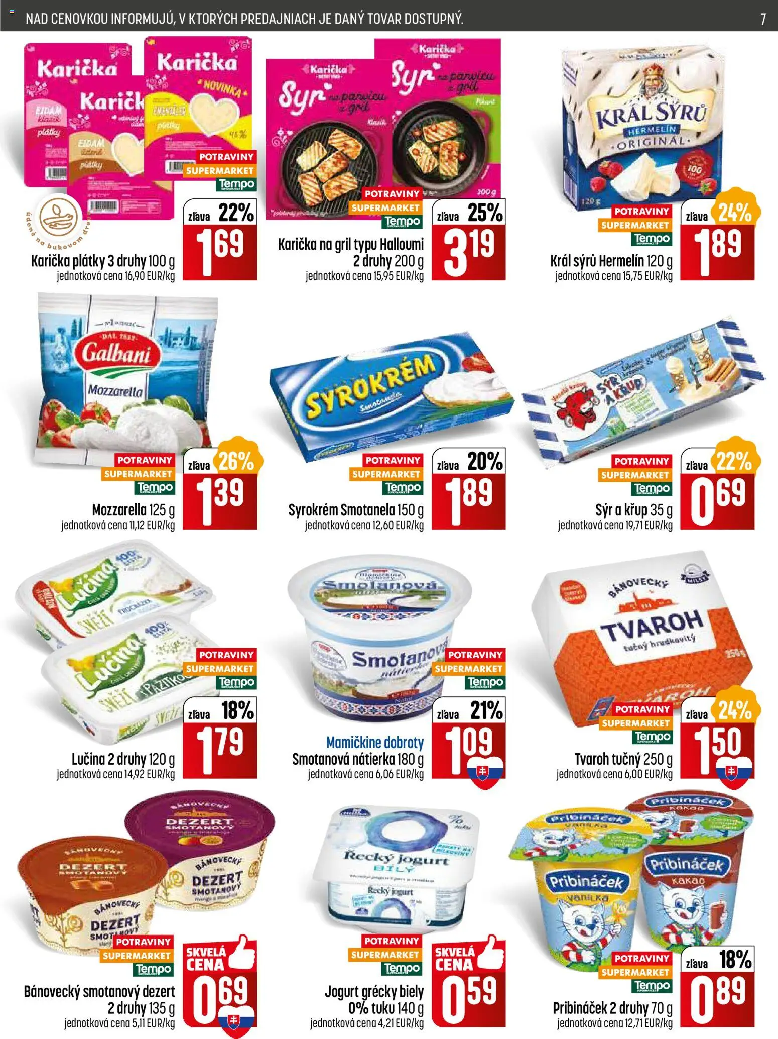 Nové COOP Jednota akcie – leták je platný od 15.01.2026 | Strana: 7 | Produkty: Gril, Tvaroh, Kakao