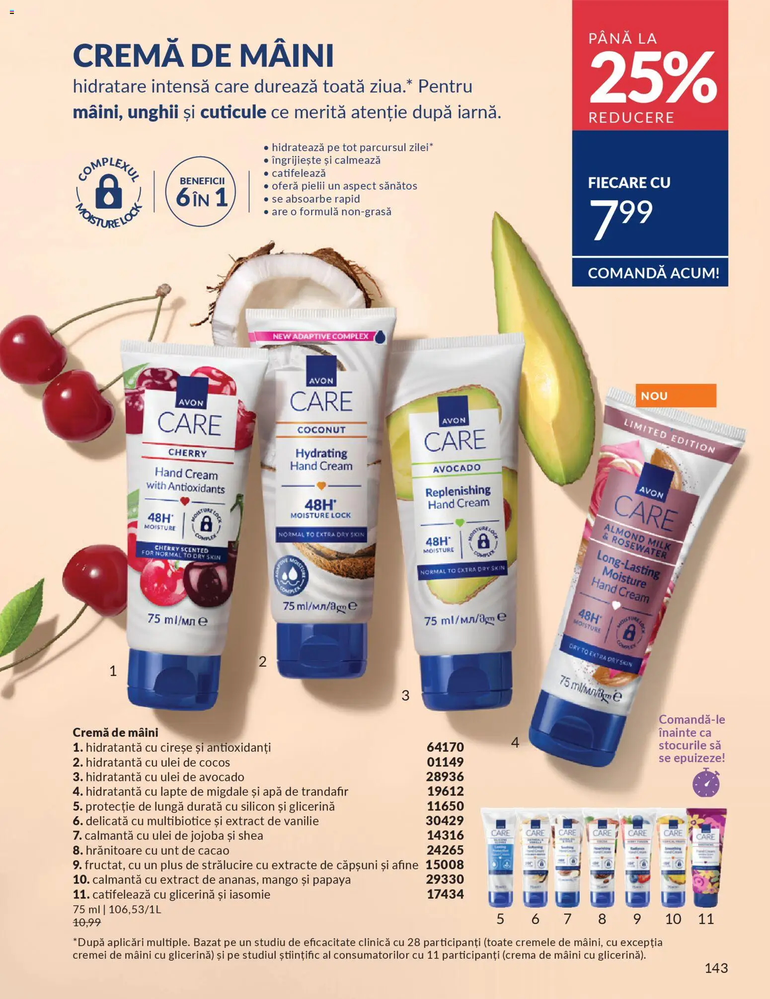 Noul catalog Avon – valabil de la 01.03.2026 | Pagină: 145 | Produse: Ulei, Căpșuni, Avocado, Boncuklu Oyuncakları