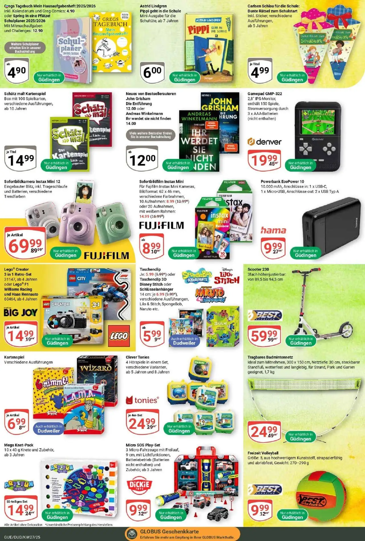 Globus prospekt Saarbrücken-Güdingen	 - gültig ab dem 29.06.2025 | Seite: 33 | Produkte: USB, Volleyball, Powerbank, Audio