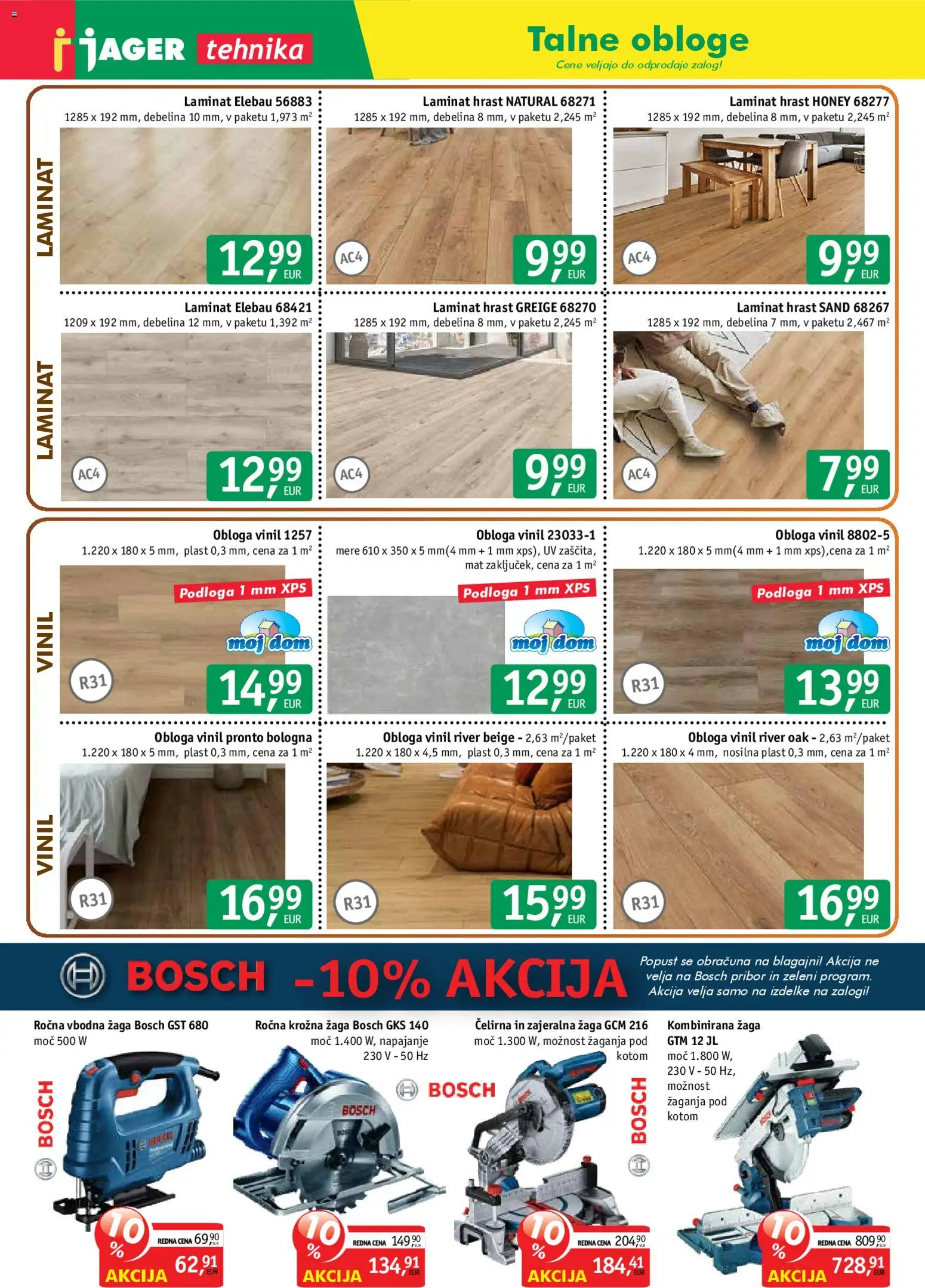 Novi Jager katalog ponudbe – veljaven od 15.04.2026 | Stran: 4 | Izdelki: Pribor, Podloga, Krožna žaga