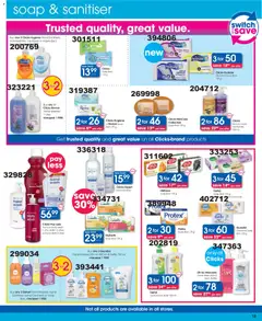 Clicks specials catalogue – valid from 25.03.2026 | Page: 13 | Products: Handwash, Switch, Foam, Body wash