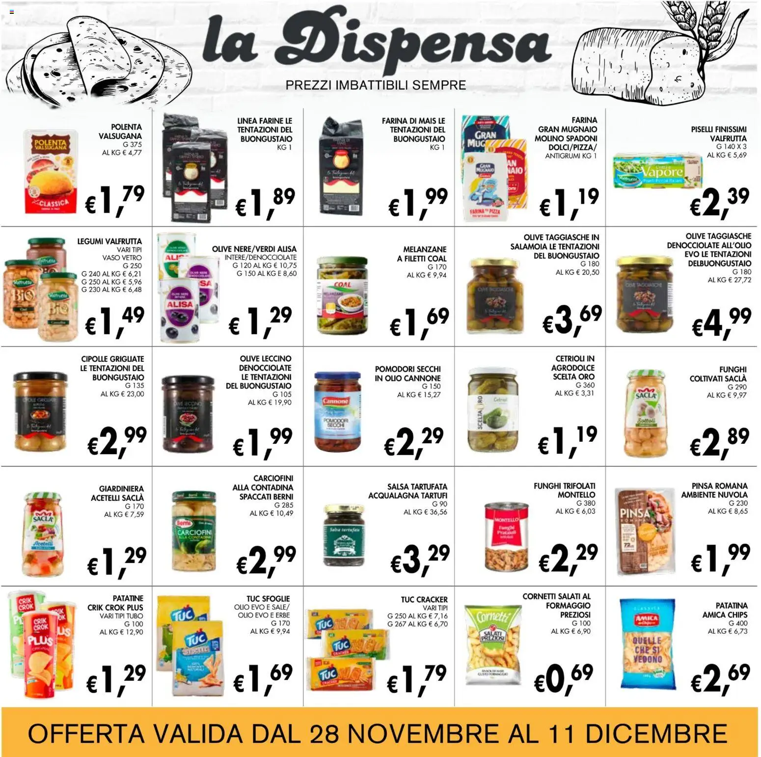 Volantino Coal del 28.11.2025 | Pagina: 14 | Prodotti: Legumi, Pomodori, Piselli, Pomodori secchi