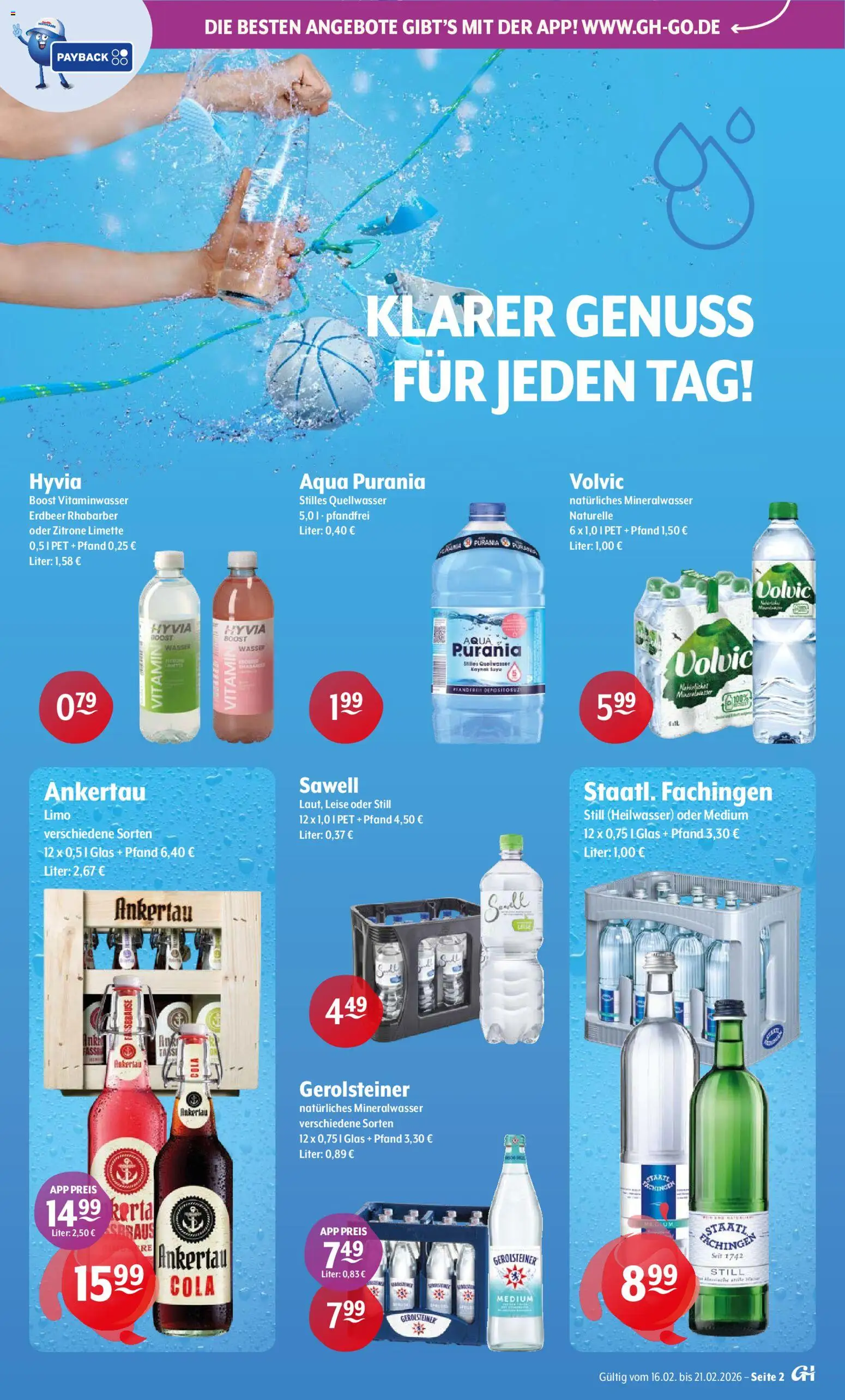 Getränke Hoffmann - Nordrhein - Westfalen – gültig ab 16.02.2026 | Seite: 2 | Produkte: Cola, Limette, Volvic, Gerolsteiner