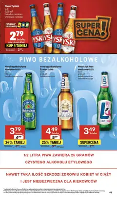 Delikatesy Centrum Gazetka od 18.09.2025 | Strona: 46 | Produkty: Delikatesy, Tyskie, Piwo, Heineken