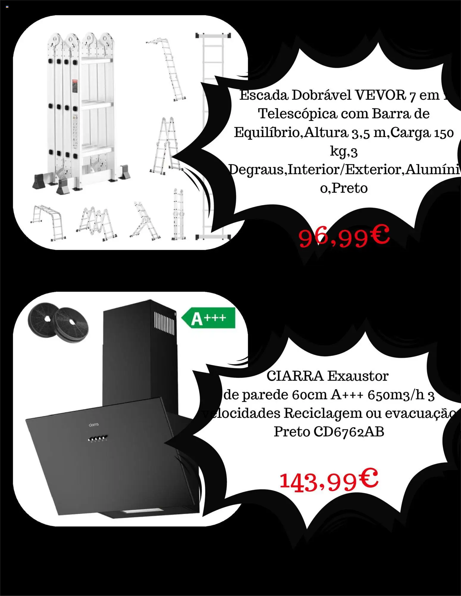 Leroy Merlin Black Friday │ válido de 24.11.2025 | Página: 6 | Produtos: Escada, Exaustor