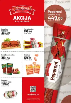 Matijevic katalog - pregled Matijevic kataloga - važi od 02.02.2026