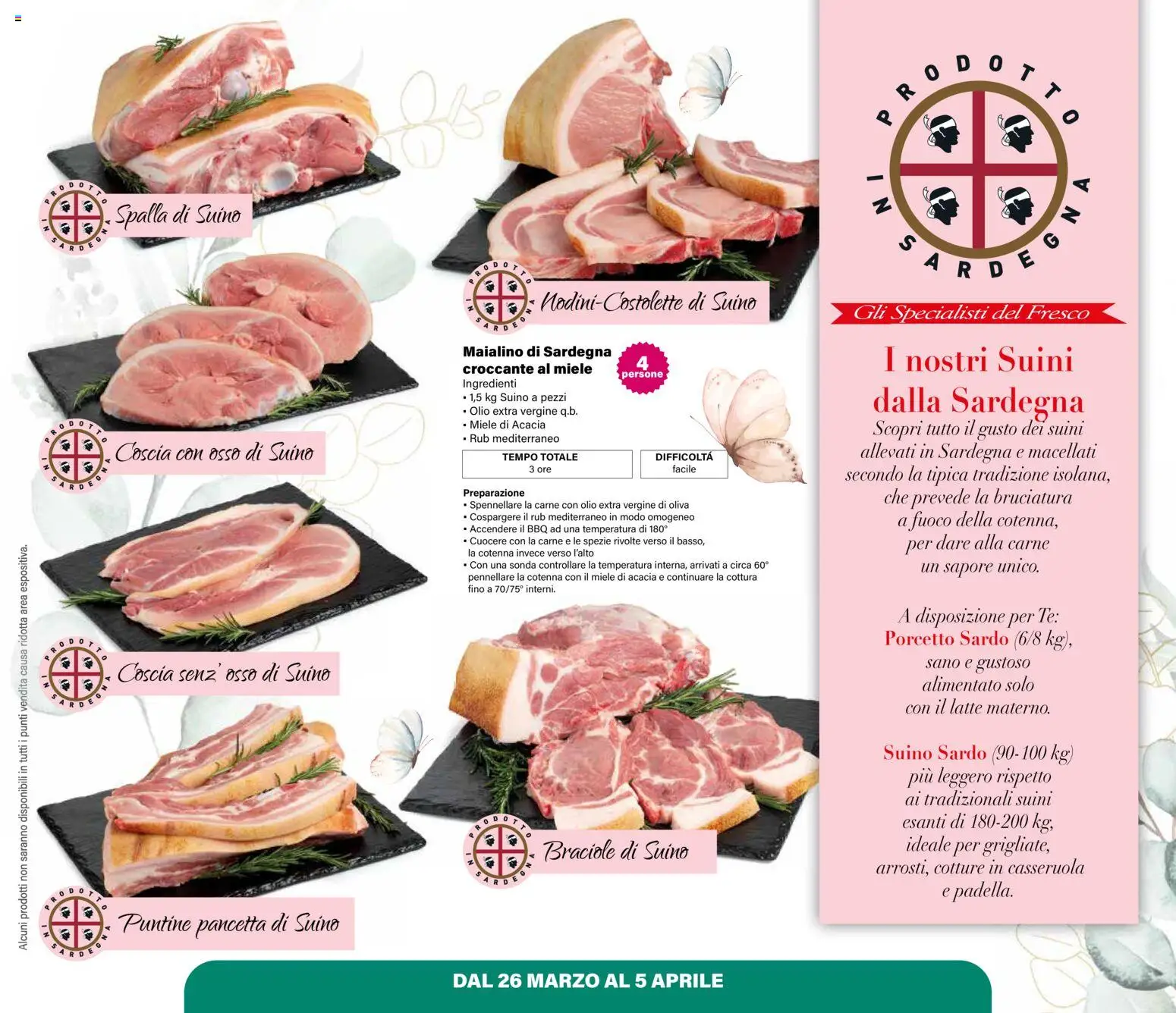 Volantino Il Gigante del 26.03.2026 | Pagina: 4 | Prodotti: Pancetta, Olio extra vergine, Casseruola, Miele