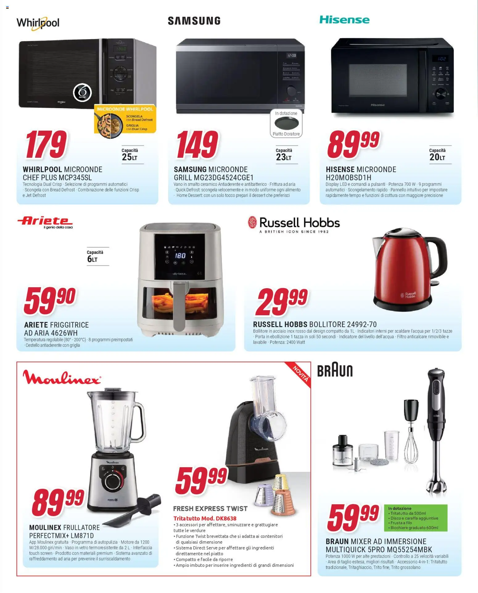 Volantino Trony del 09.04.2026 | Pagina: 15 | Prodotti: Microonde, Anticalcare, Grattugiare, Imbuto