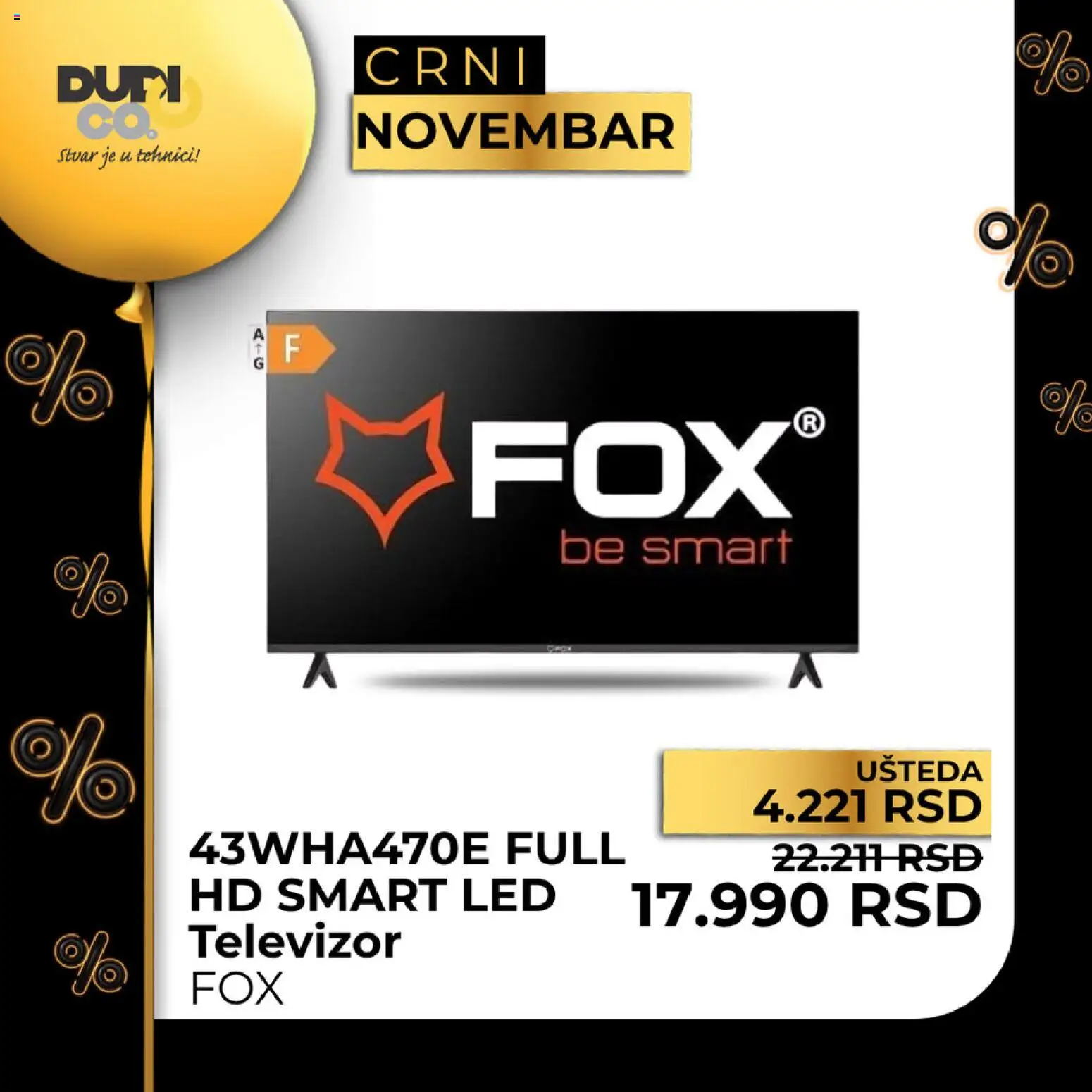 Dudi co. katalog - važi od 10.11.2025 | Strana: 37 | Proizvode: Televizor