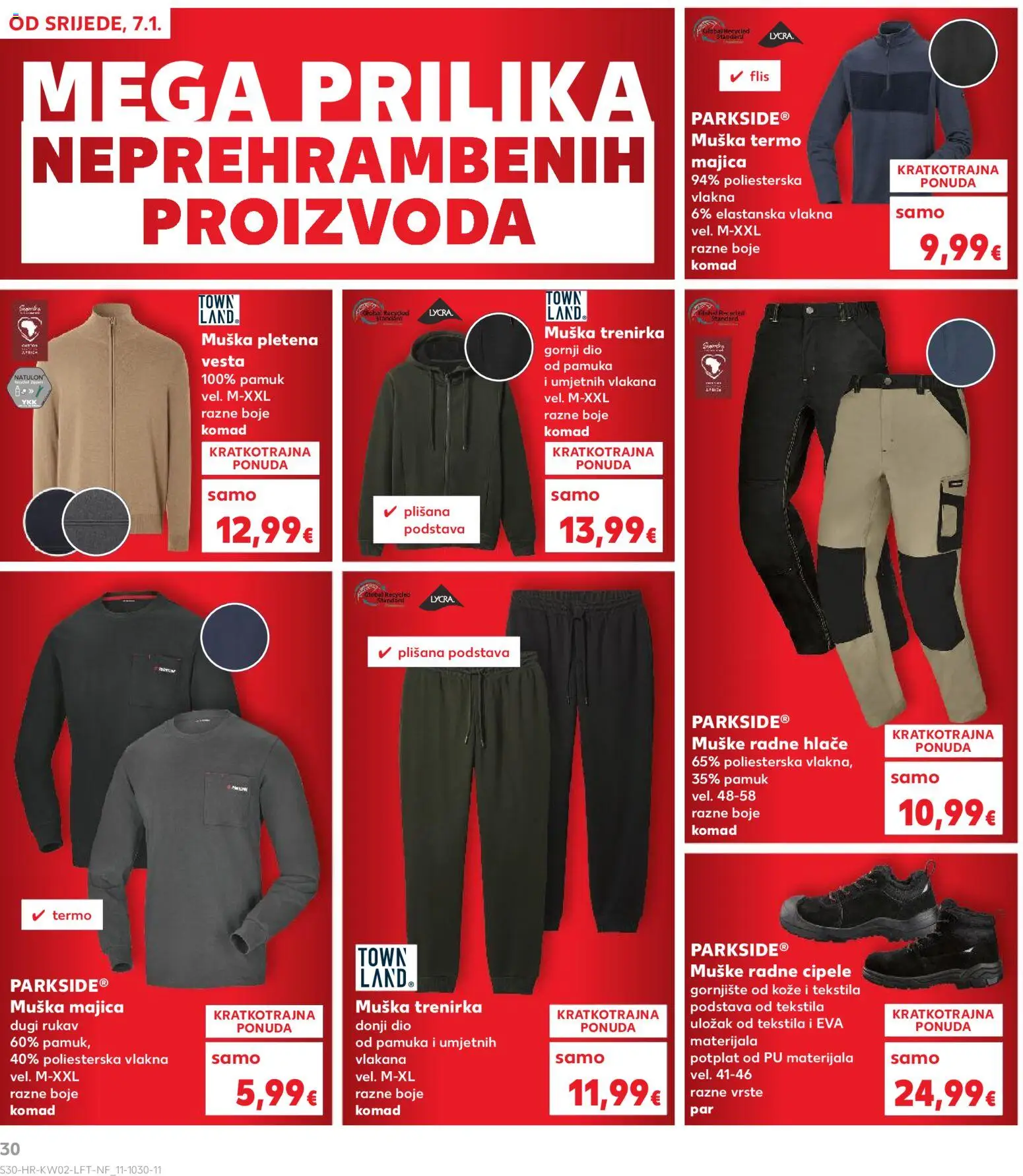 Kaufland HR akciós ujság - amely érvényes a következő dátumtól: 07.01.2026 | Oldal: 30 | Termékek: Dió