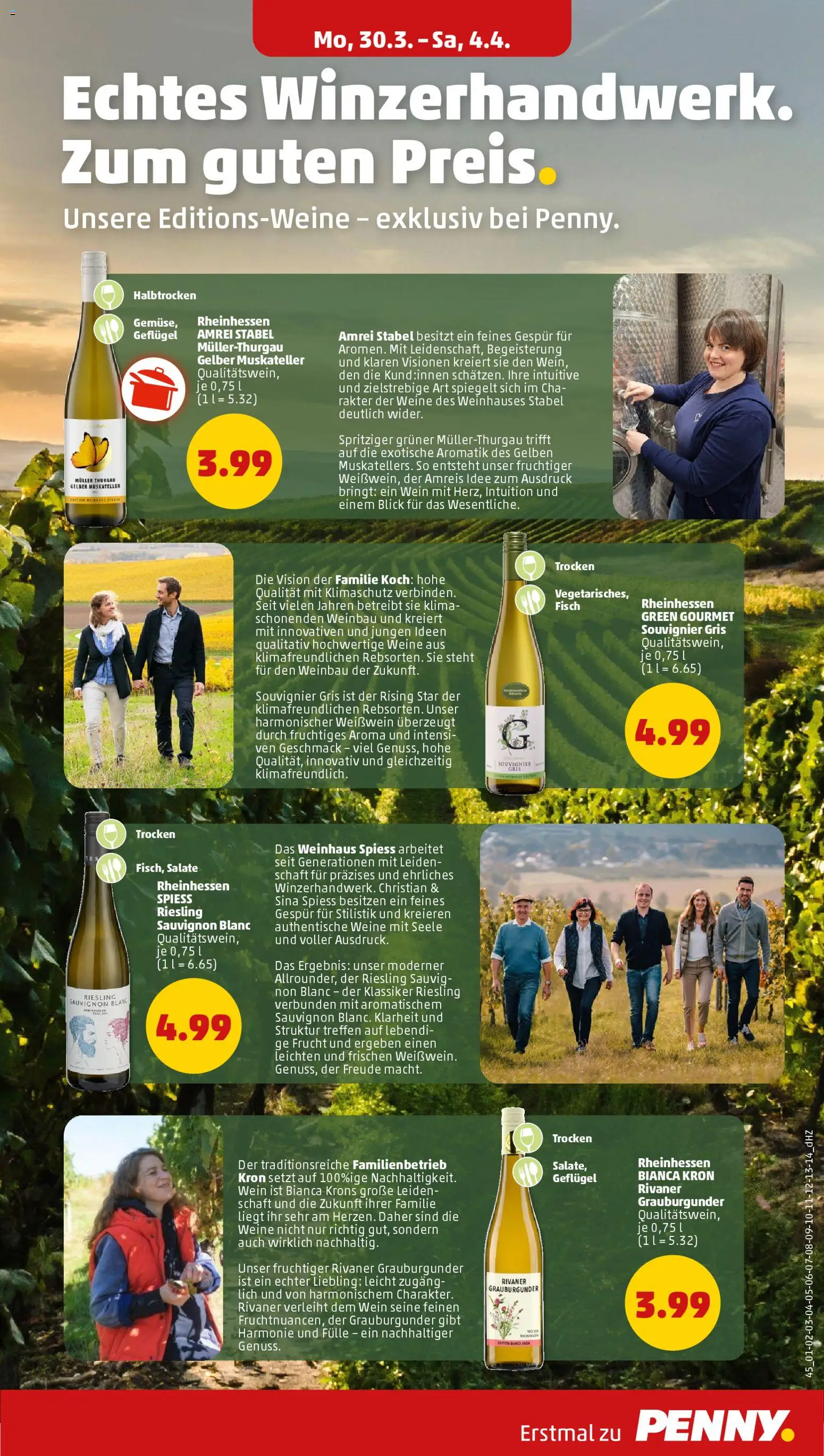 Penny Prospekt 	 – gültig ab 30.03.2026 | Seite: 31 | Produkte: Weißwein, Fisch, Wein
