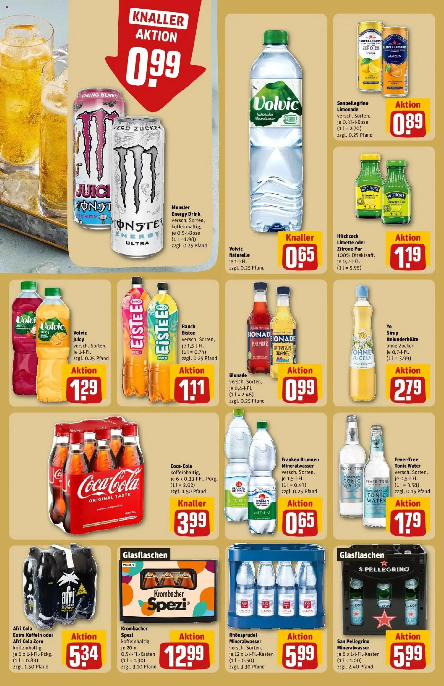 Rewe prospekt Höchberg	 – gültig ab 16.02.2026 | Seite: 22 | Produkte: Cola, Limonade, Krombacher, Volvic