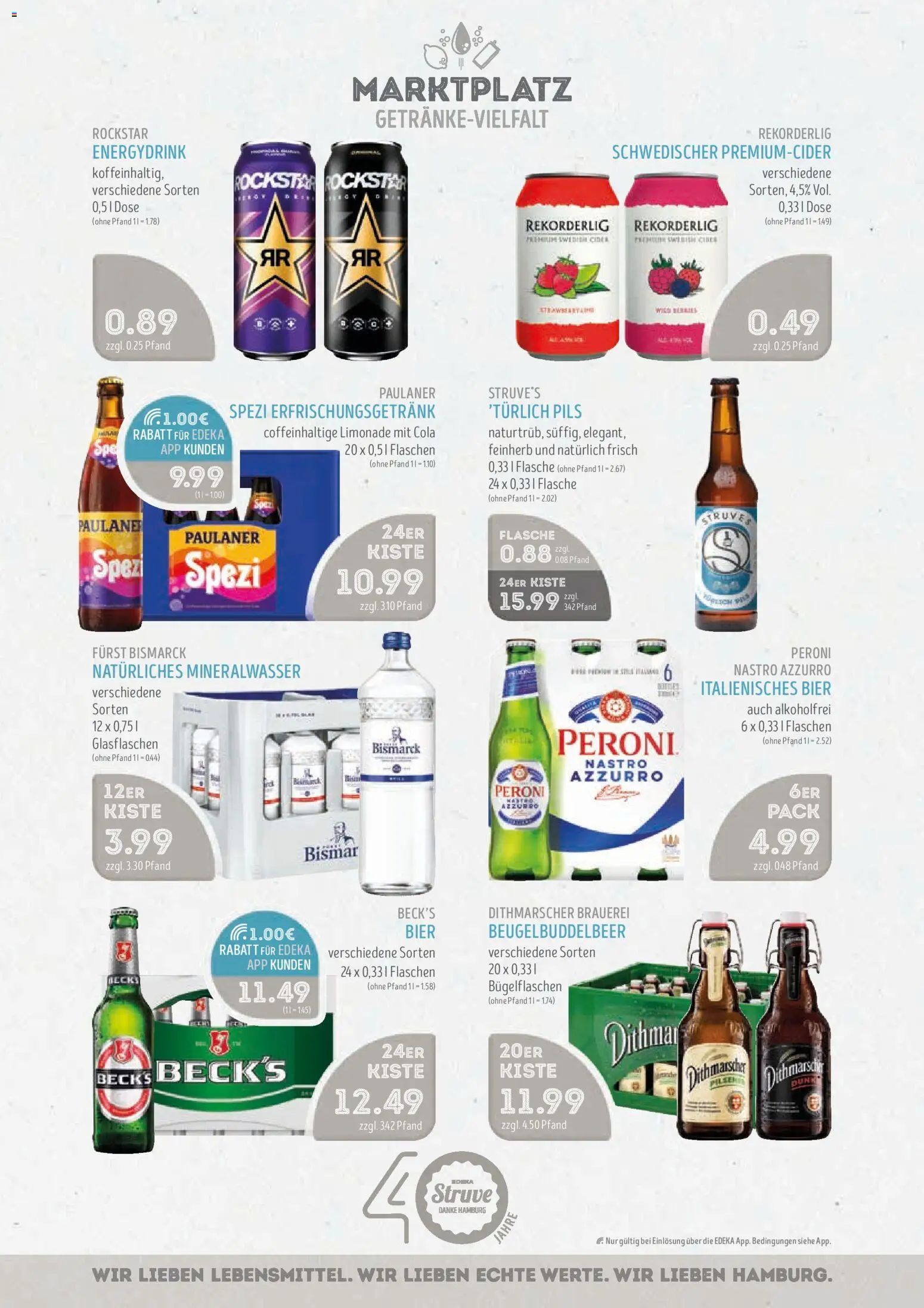 Edeka Struve Prospekt 	 – gültig ab 09.03.2026 | Seite: 13 | Produkte: Bier, Rockstar, Pils, Paulaner