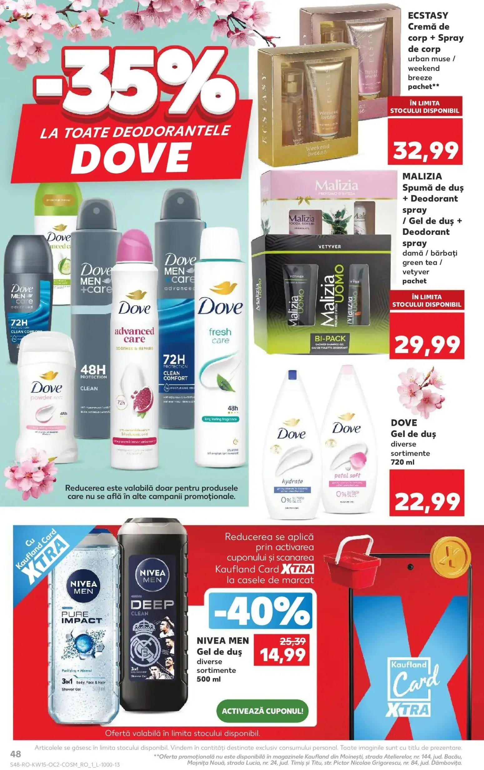 Noul catalog Kaufland – valabil de la 08.04.2026 | Pagină: 48 | Produse: Pomelo, Cremă, Cremă de corp, Deodorant