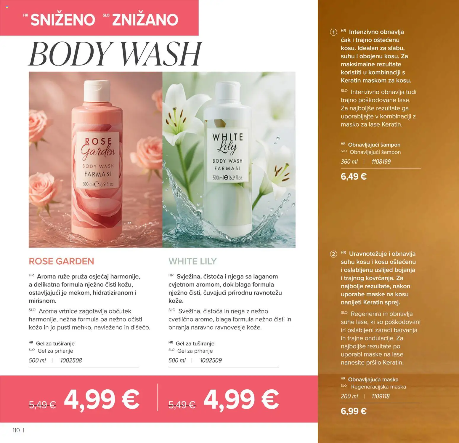 Farmasi katalog | vrijedi od 02.03.2026 | Stranica: 110 | Proizvodi: Šampon, Maska, Gel za tuširanje