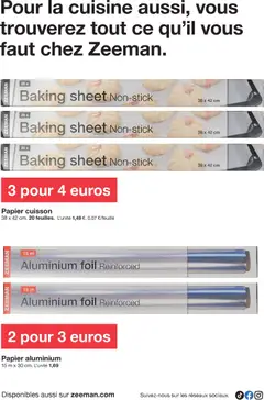 Zeeman - Prévisualisation de Zeeman catalogue Hiver valide à partir de 13.12.2025 | Page: 18 | Produits: Papier aluminium