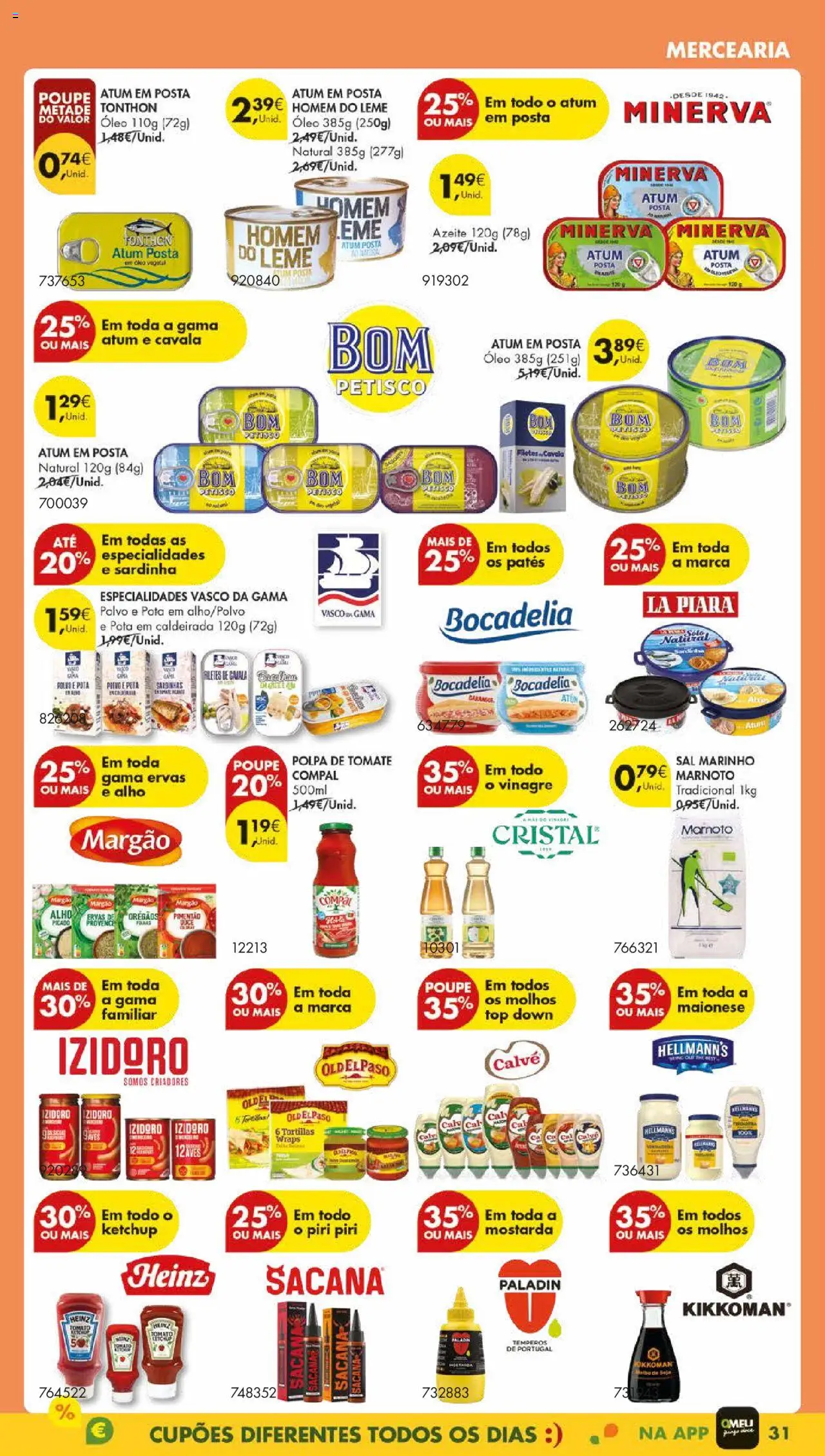 Pingo Doce folheto │ válido de 05.08.2025 | Página: 35 | Produtos: Atum, Pimentão, Maionese, Ketchup