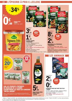 E.Leclerc - Prévisualisation de Champignons de Paris, Champignons de Paris en conserve "Notre Jardin" valide à partir de 23.12.2025 | Page: 28