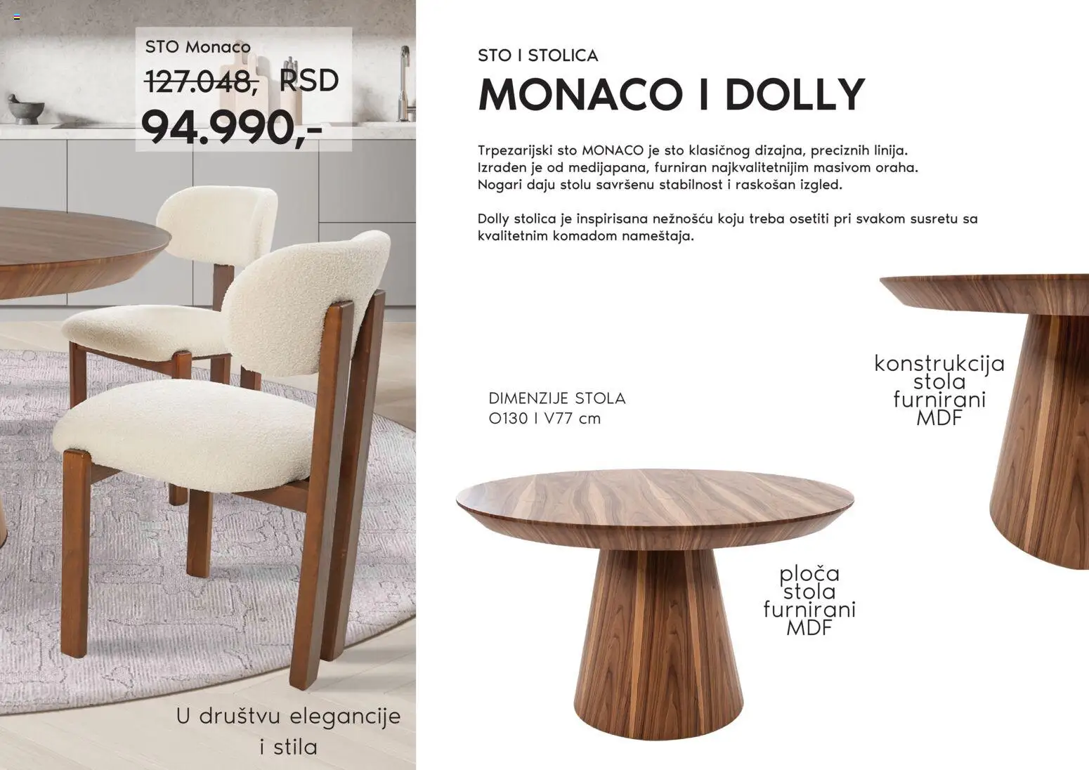Vitorog katalog - važi od 05.11.2025 | Strana: 15 | Proizvode: Sto, Stolica, Trpezarijski sto