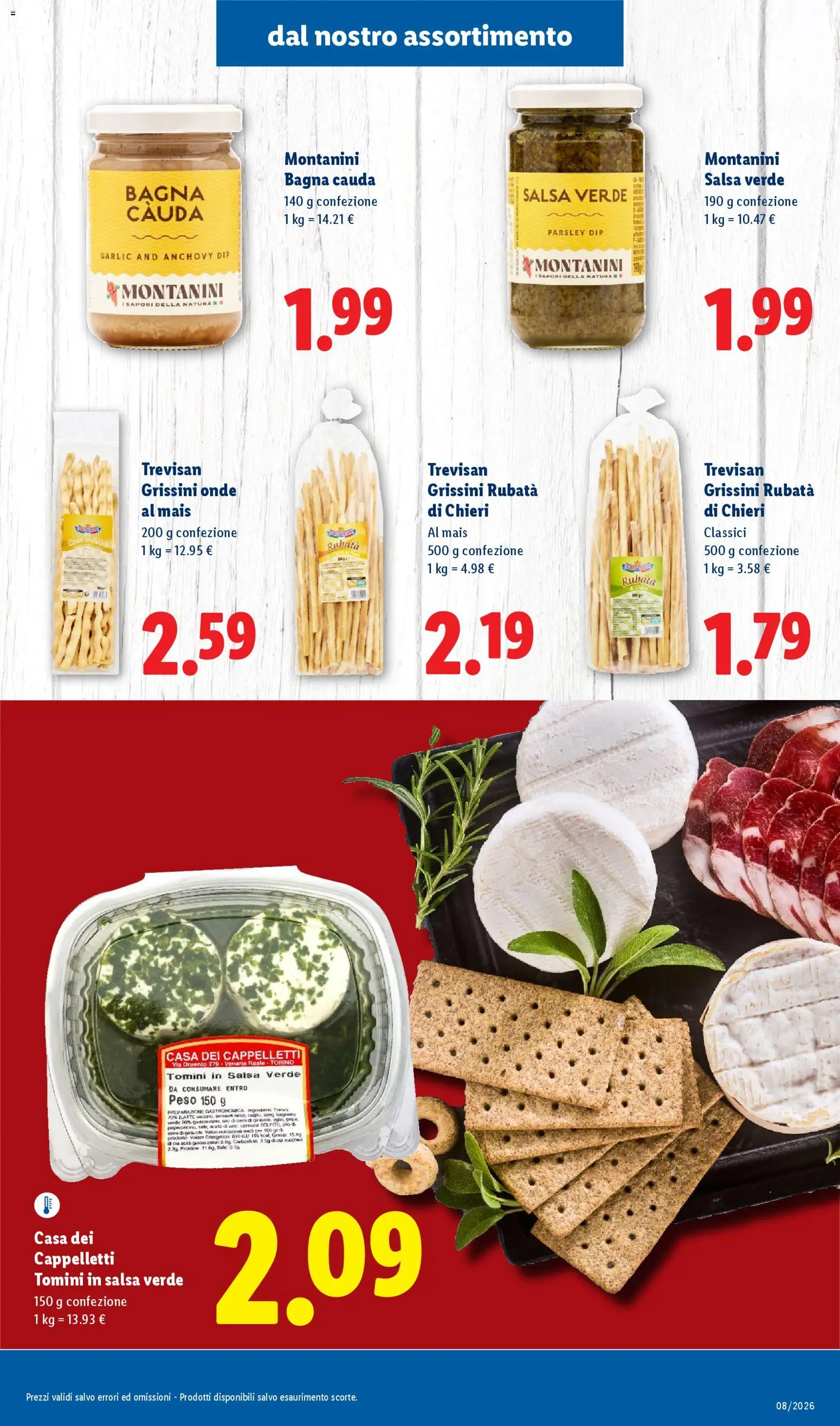 Volantino Lidl del 16.02.2026 | Pagina: 3 | Prodotti: Latte, Vino, Mais, Grissini