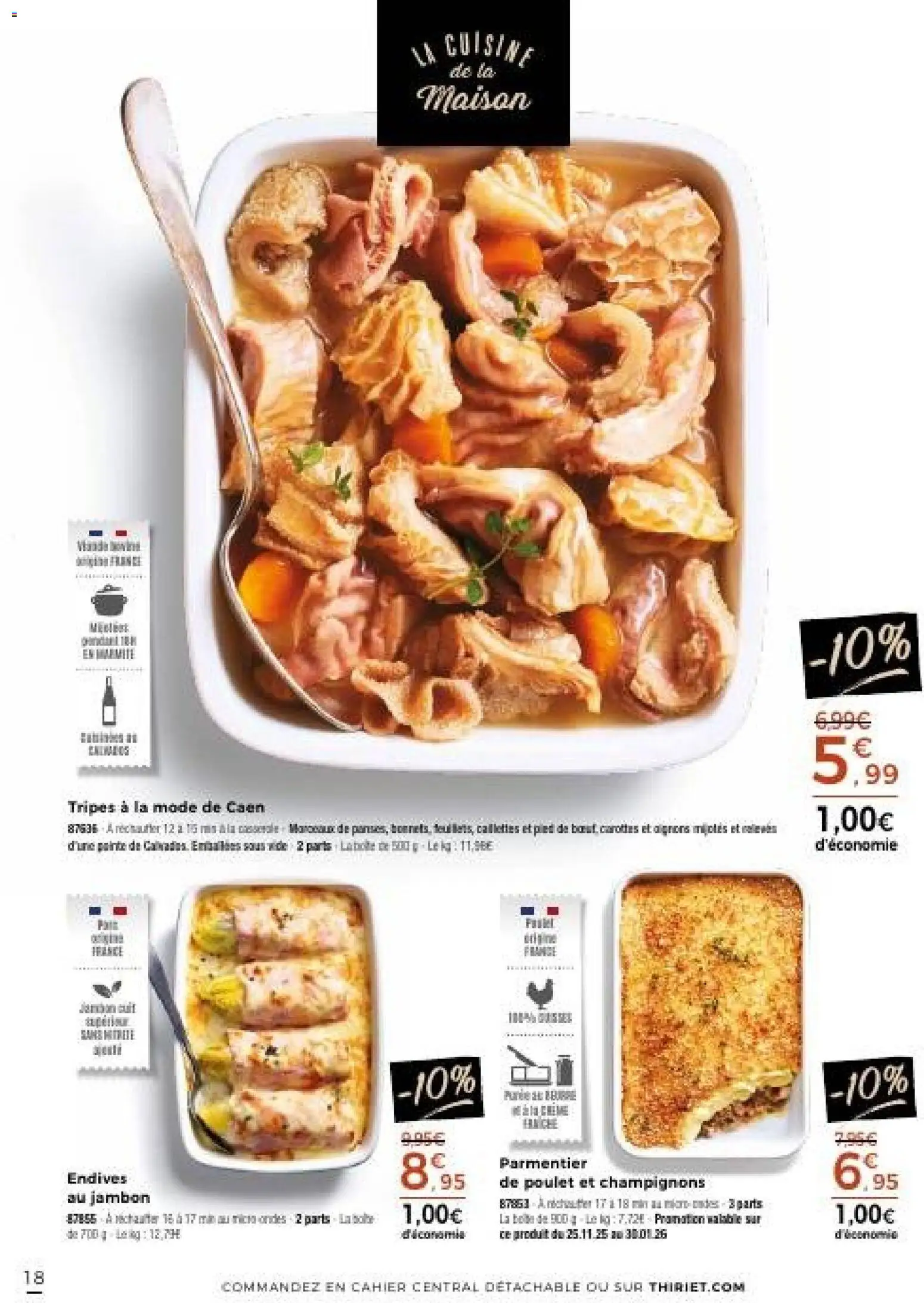 {H1} | Page: 18 | Produits: Carottes, Casserole, Endives, Jambon