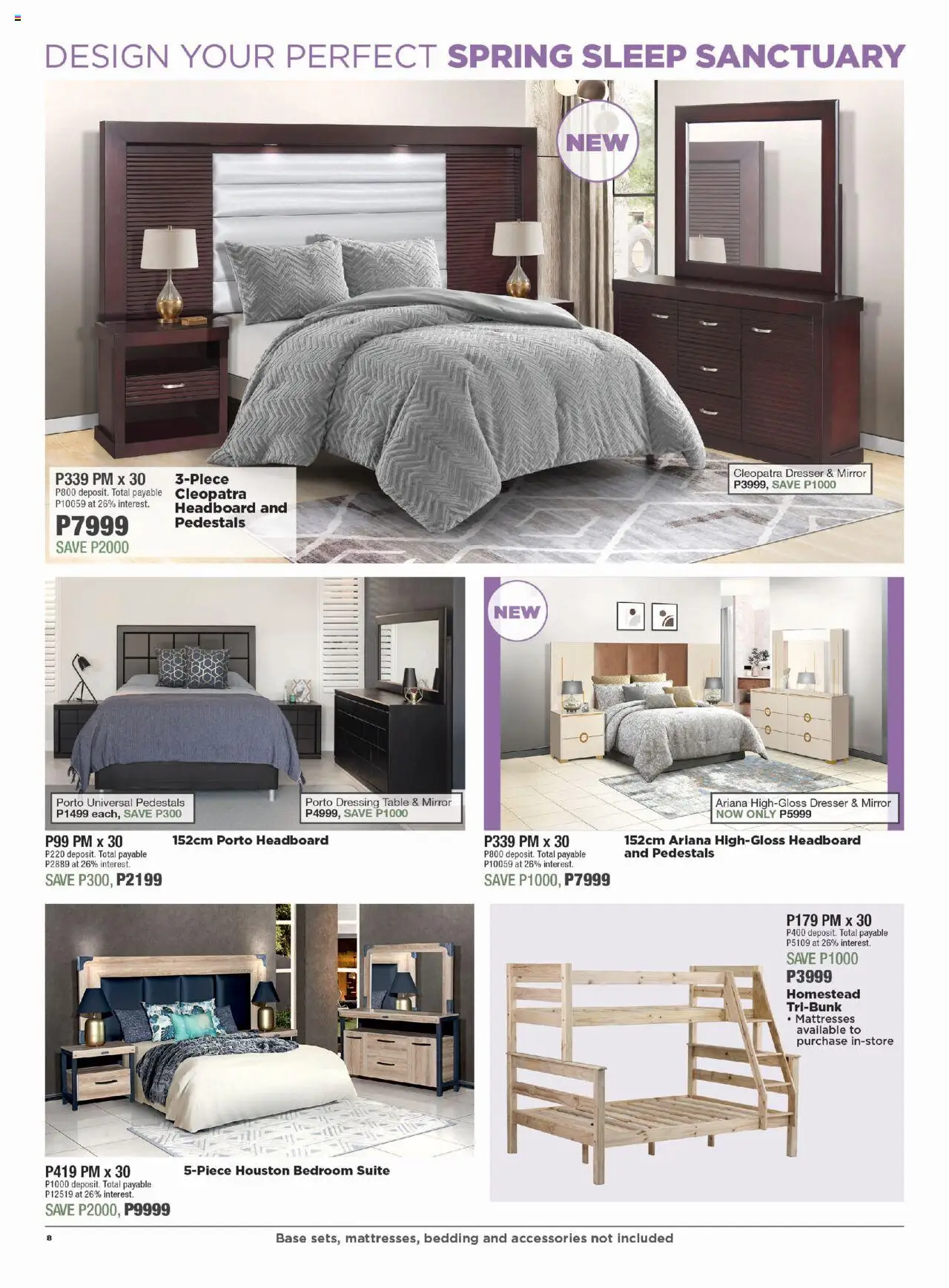 House and Home - Botswana Catalogue │ valid from 18.08.2025 | Page: 8 | Products: Headboard, Table, Mirror, Dressing