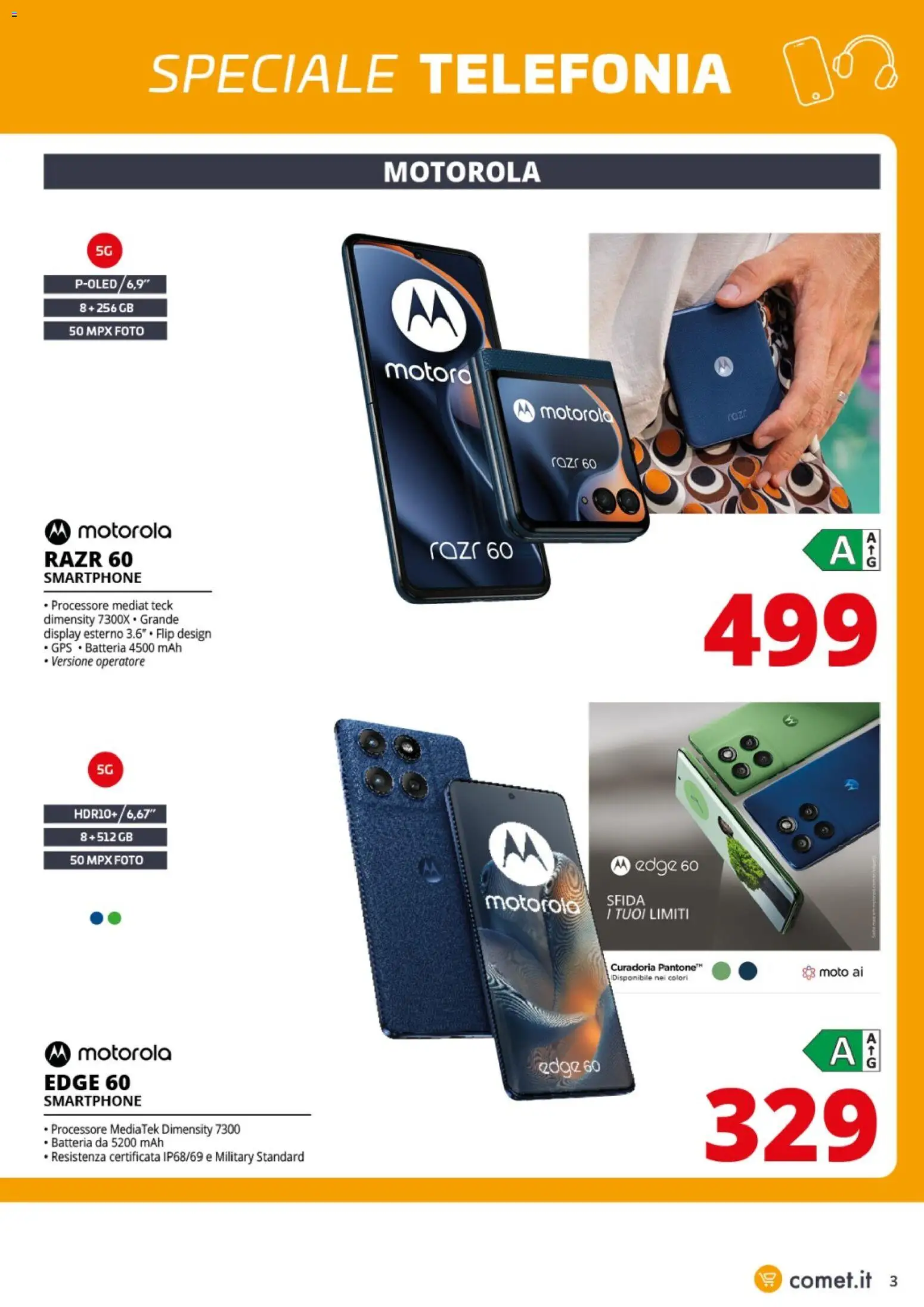 Volantino Comet del 02.01.2026 | Pagina: 3 | Prodotti: Smartphone, Batteria