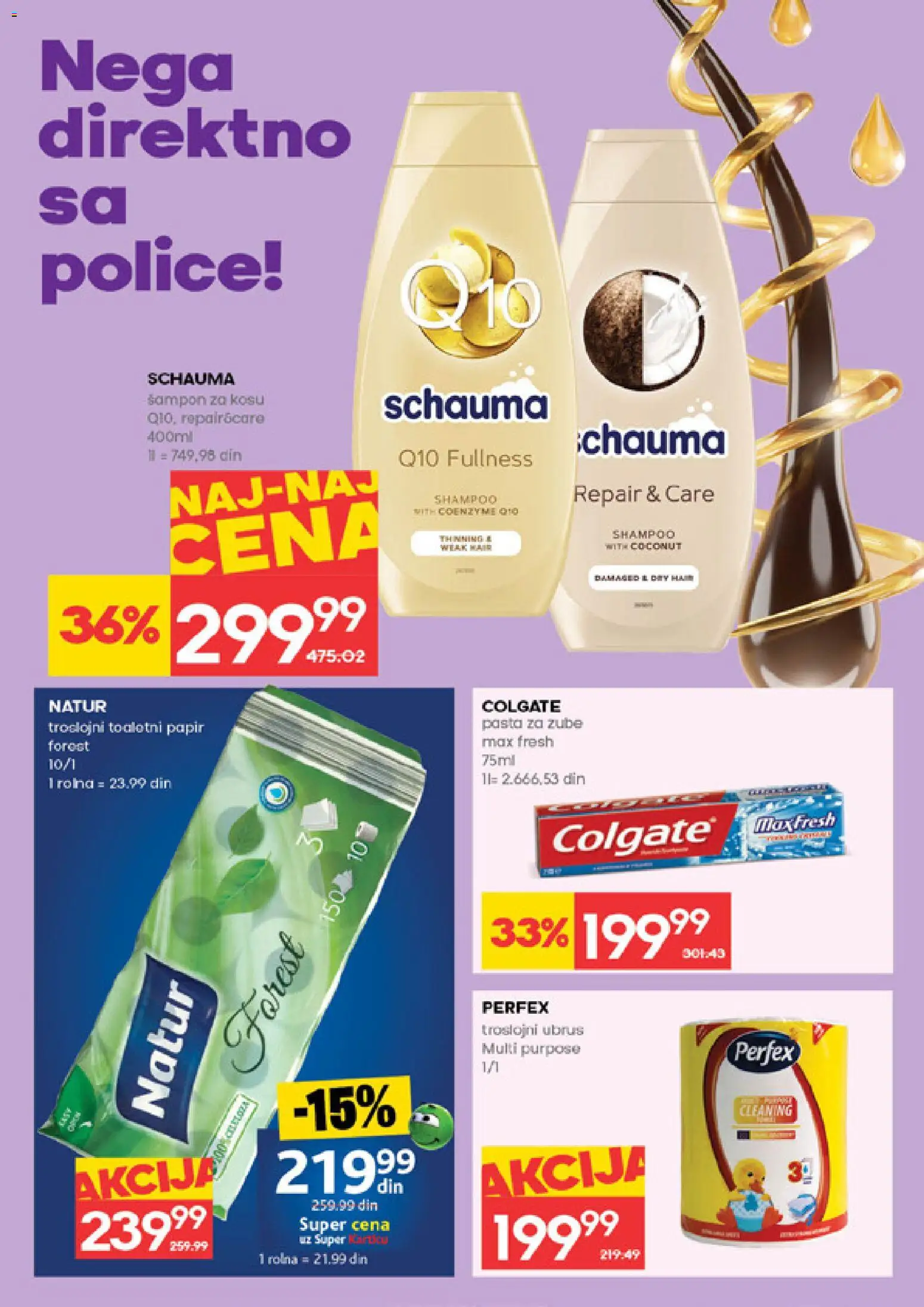 Idea katalog - važi od 19.02.2026 | Strana: 26 | Proizvode: Colgate, Ubrus, Šampon, Pasta za zube