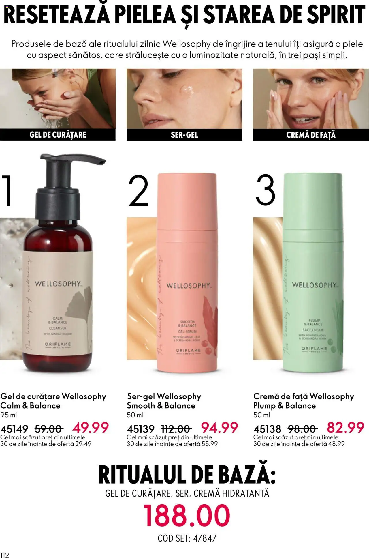 Oriflame catalog 13 2025 – valabil de la 10.09.2025 | Pagină: 112 | Produse: Serum, Gel de curățare, Arapsaçı, Cremă