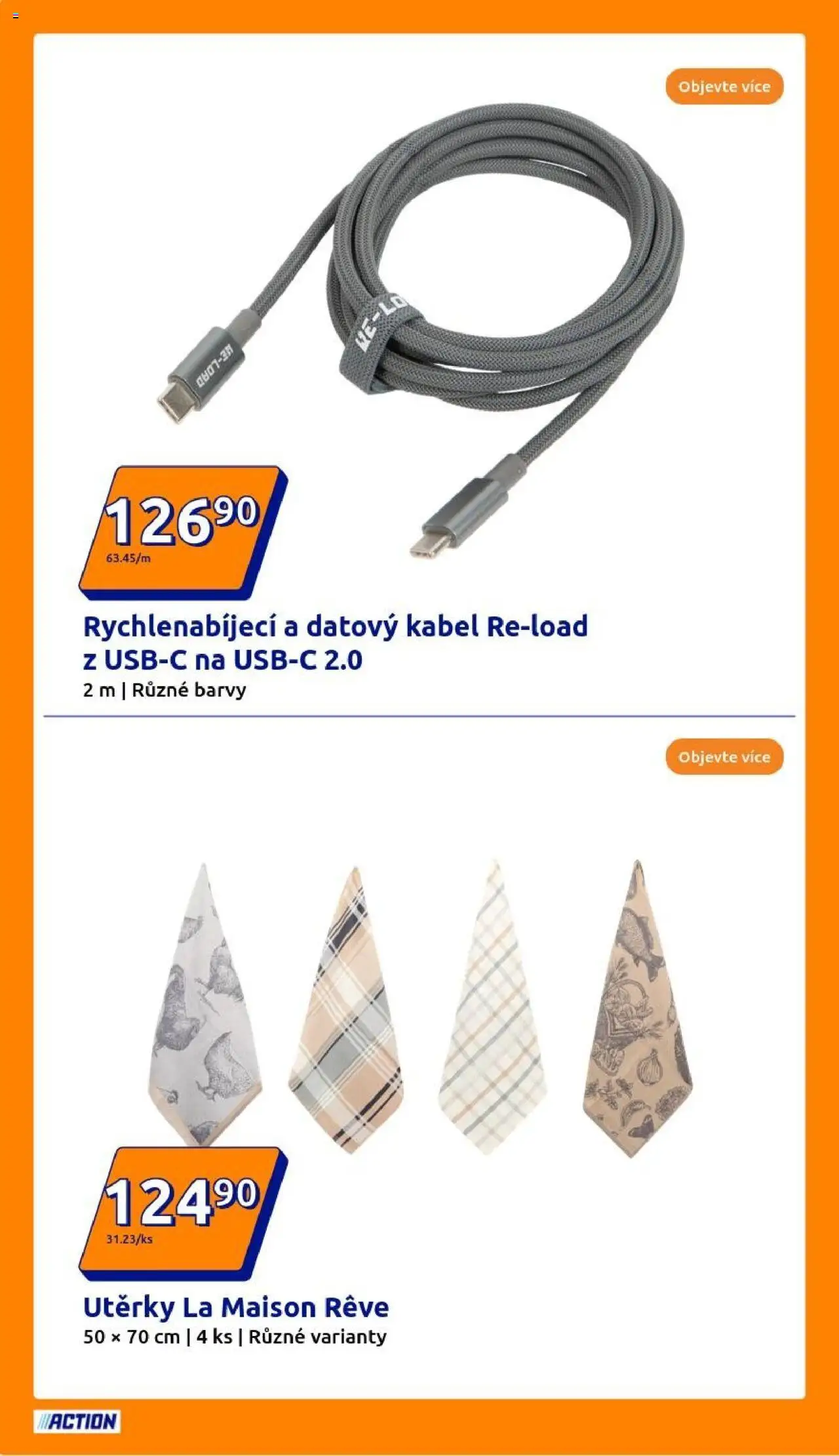 Action leták od 20.08.2025 | Strana: 20 | Produkty: Utěrky, Kabel, Barvy