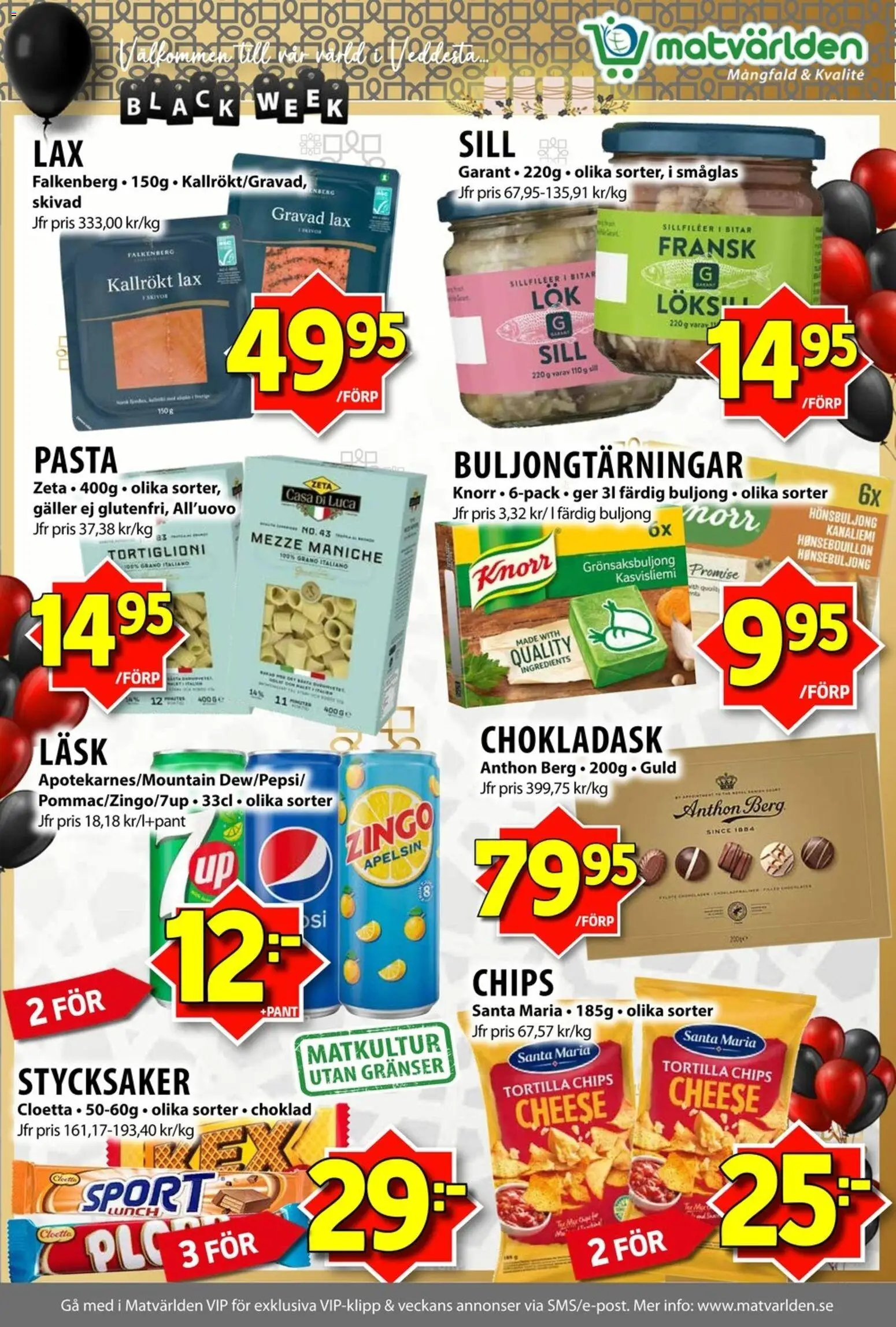 Matvärlden reklamblad aktuell från 24.11.2025 | Sida: 7 | Produkter: Zingo, Galler, Hönsbuljong, Pasta