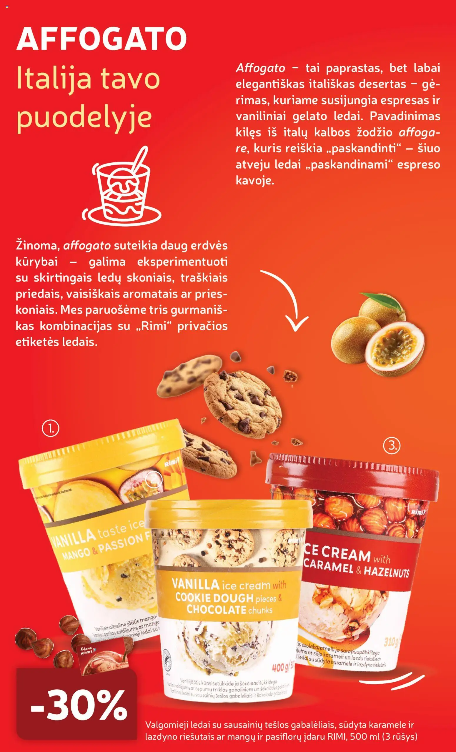 Rimi akcijos nuo 31.03.2026 | Puslapis: 8 | Prekių: Ledai, Valgomieji ledai