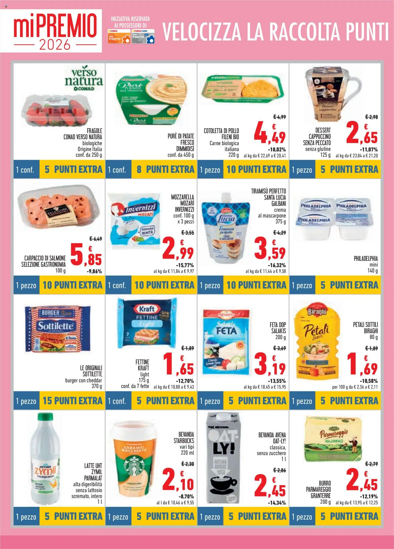 Volantino Conad del 26.02.2026 | Pagina: 10 | Prodotti: Pollo, Zucchero, Latte, The
