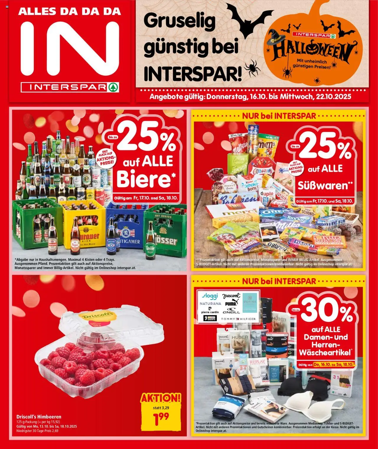 Interspar Flugblatt - Steiermark gültig ab 16.10.2025 | Seite: 1 | Produkte: Bier