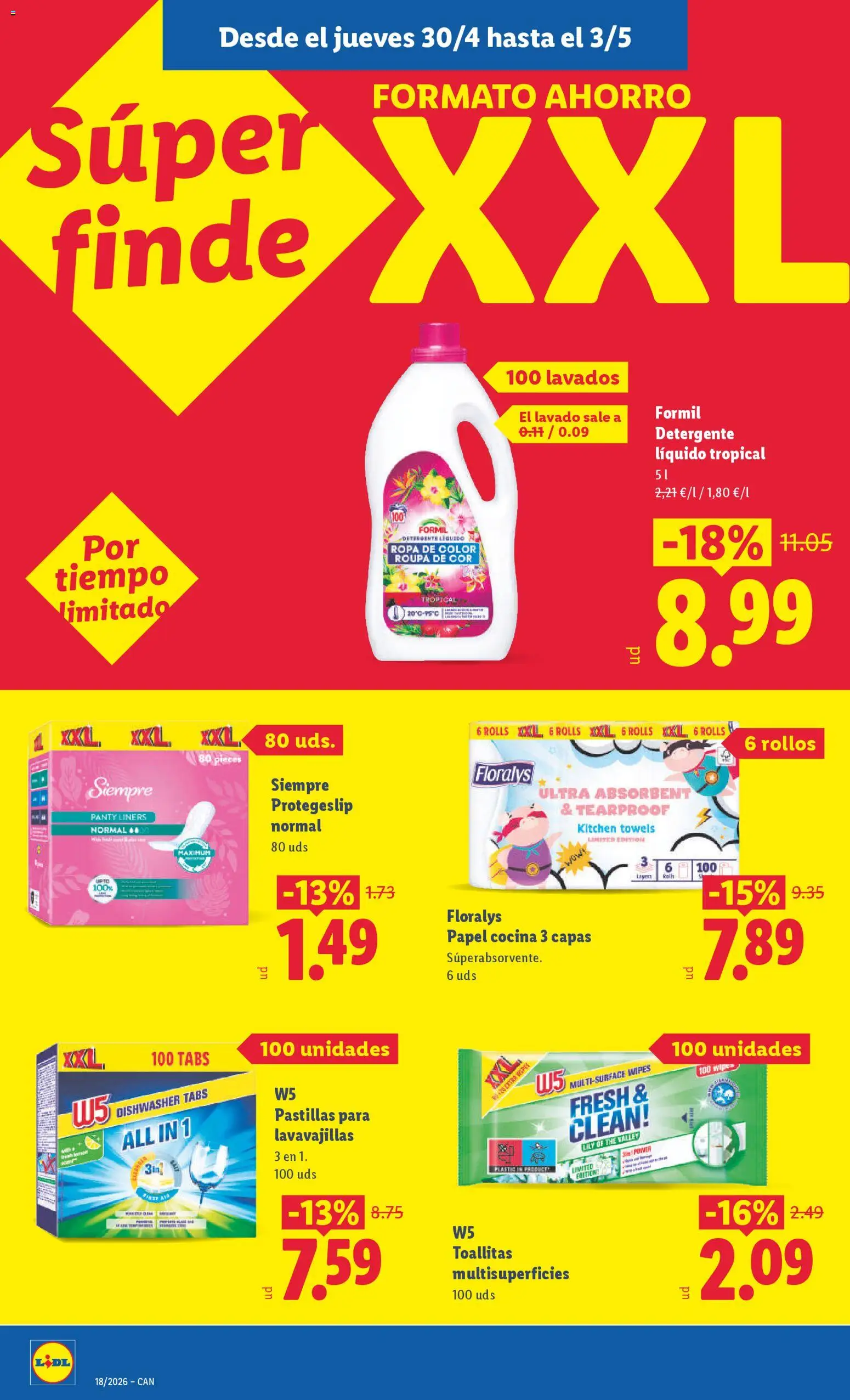 Lidl folleto │ válido desde el 27.04.2026 | Página: 40 | Productos: Detergente, Pastillas para lavavajillas, Cocina, Lavavajillas