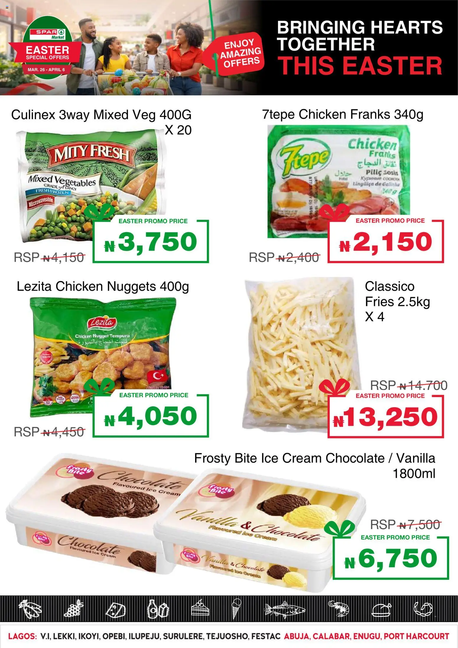 Spar Catalogue valid from 26.03.2026 | Page: 3 | Products: Chocolate, Zápich, Ice cream, Raclette gril