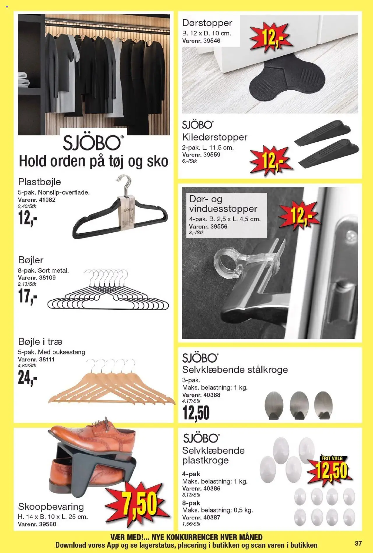 Harald Nyborg Tilbudsavis gyldig fra 07.08.2025 | Side: 43 | Produkter: Skoopbevaring, Bøjler, Sko, Tøj