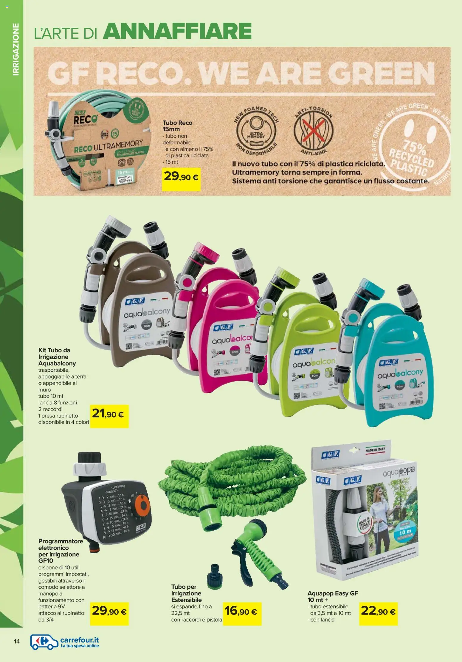 Volantino Carrefour del 19.02.2026 | Pagina: 14 | Prodotti: Tubo, Presa, Batteria, Terra