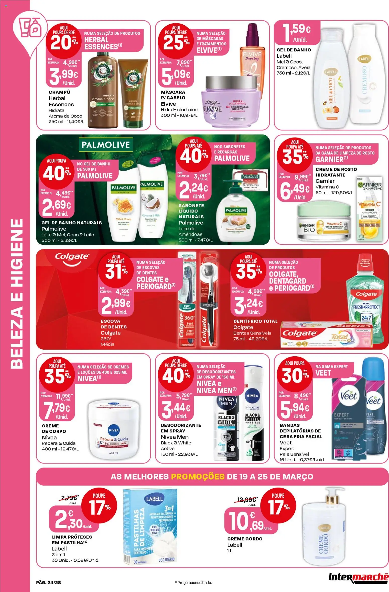 Intermarché Folheto Contact │ válido de 19.03.2026 | Página: 24 | Produtos: Aveia, Cera fria, Cera, Banho