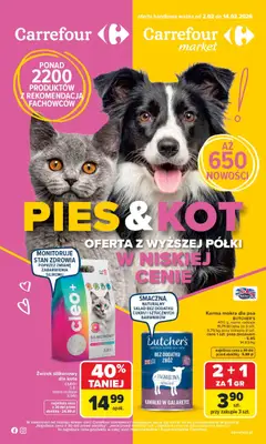 Pogląd oferty "Carrefour Gazetka - Pies & Kot" - ważna od 02.02.2026